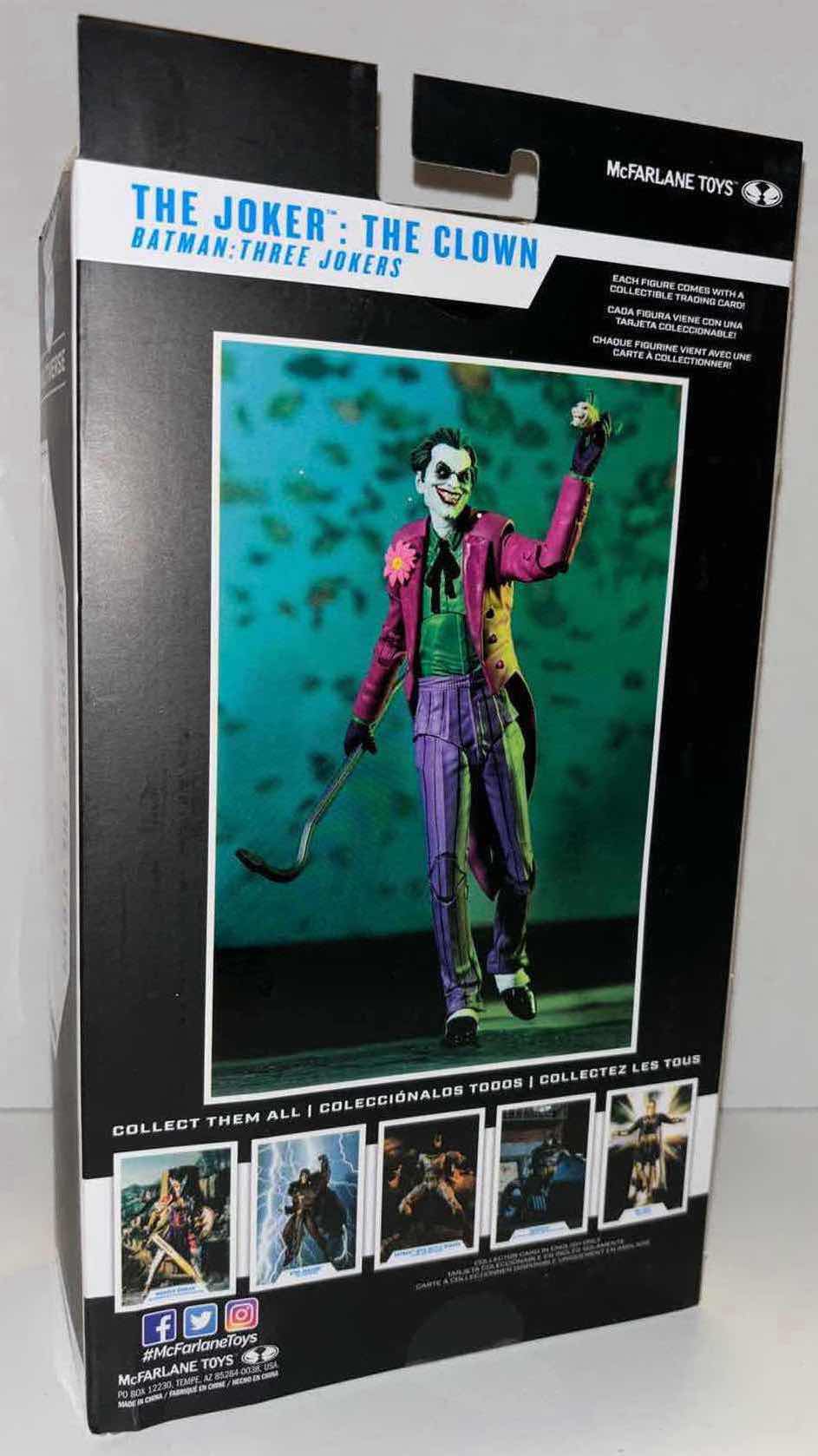 Photo 3 of NEW MCFARLANE TOYS DC MULTIVERSE ACTION FIGURE & ACCESSORIES, BATMAN THREE JOKERS “THE JOKER: THE CLOWN” (1)