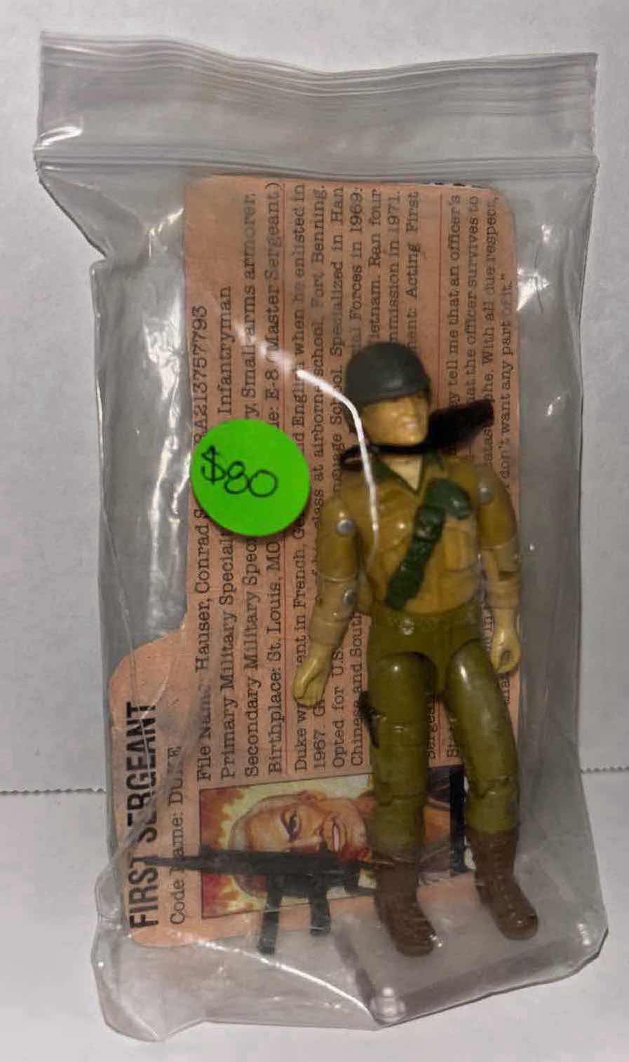 Photo 4 of VINTAGE G.I. JOE 2-PACK ACTION FIGURES & ACCESSORIES, “1985 COVERT OPERATIONS: LADY JAYE & 1983 FIRST SERGEANT: DUKE” INCLUDES CHARACTER FILE CARDS **NO RETURNS**