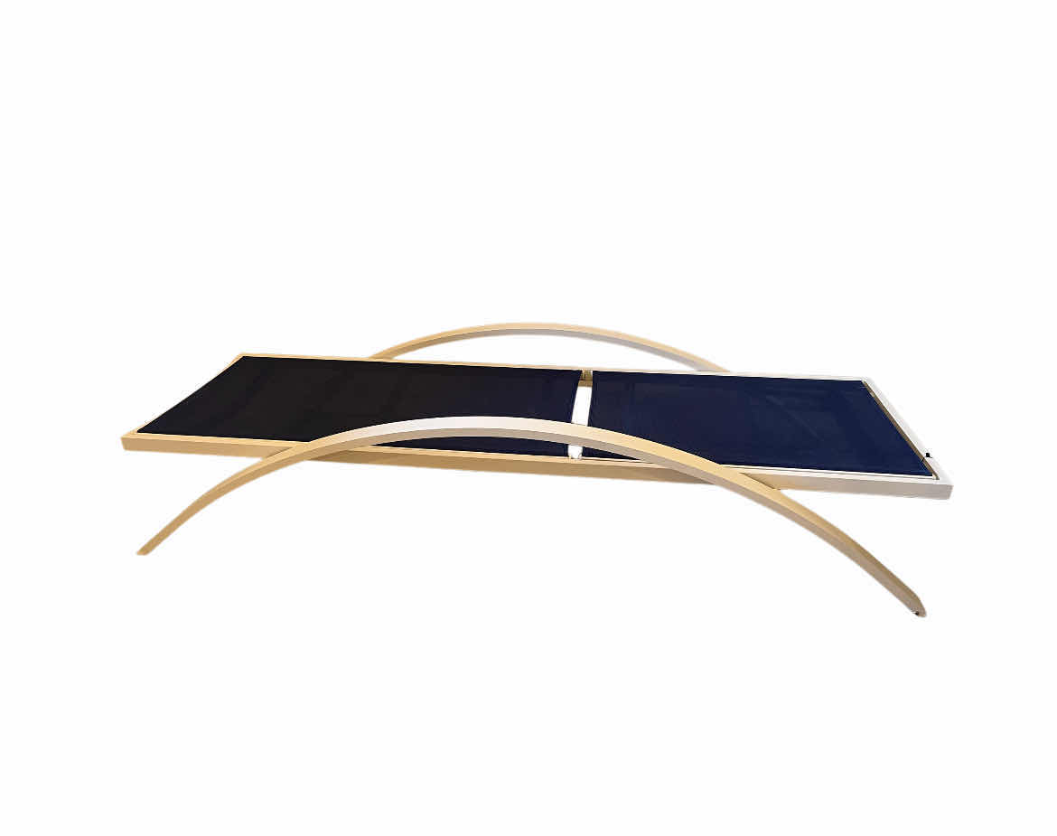 Photo 1 of NEW NAUTICA HOME BLUE & WHITE OUTDOOR ALUMINUM FRAME SUN LOUNGER 29.25” X 77” H17”
