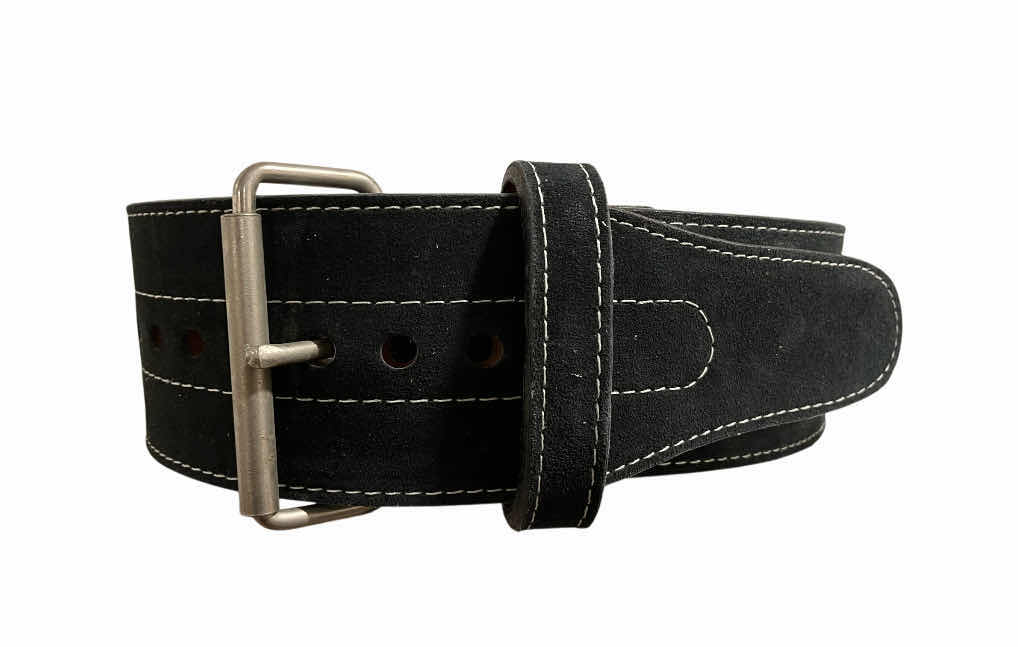 Photo 1 of HOUSE OF PAIN HEAVY-DUTY SUEDE LEATHER WEIGHT BELT MENS SIZE LG 4” X 48”