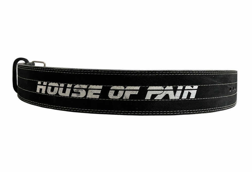 Photo 1 of HOUSE OF PAIN HEAVY-DUTY SUEDE LEATHER WEIGHT BELT MENS SIZE LG 4” X 48”