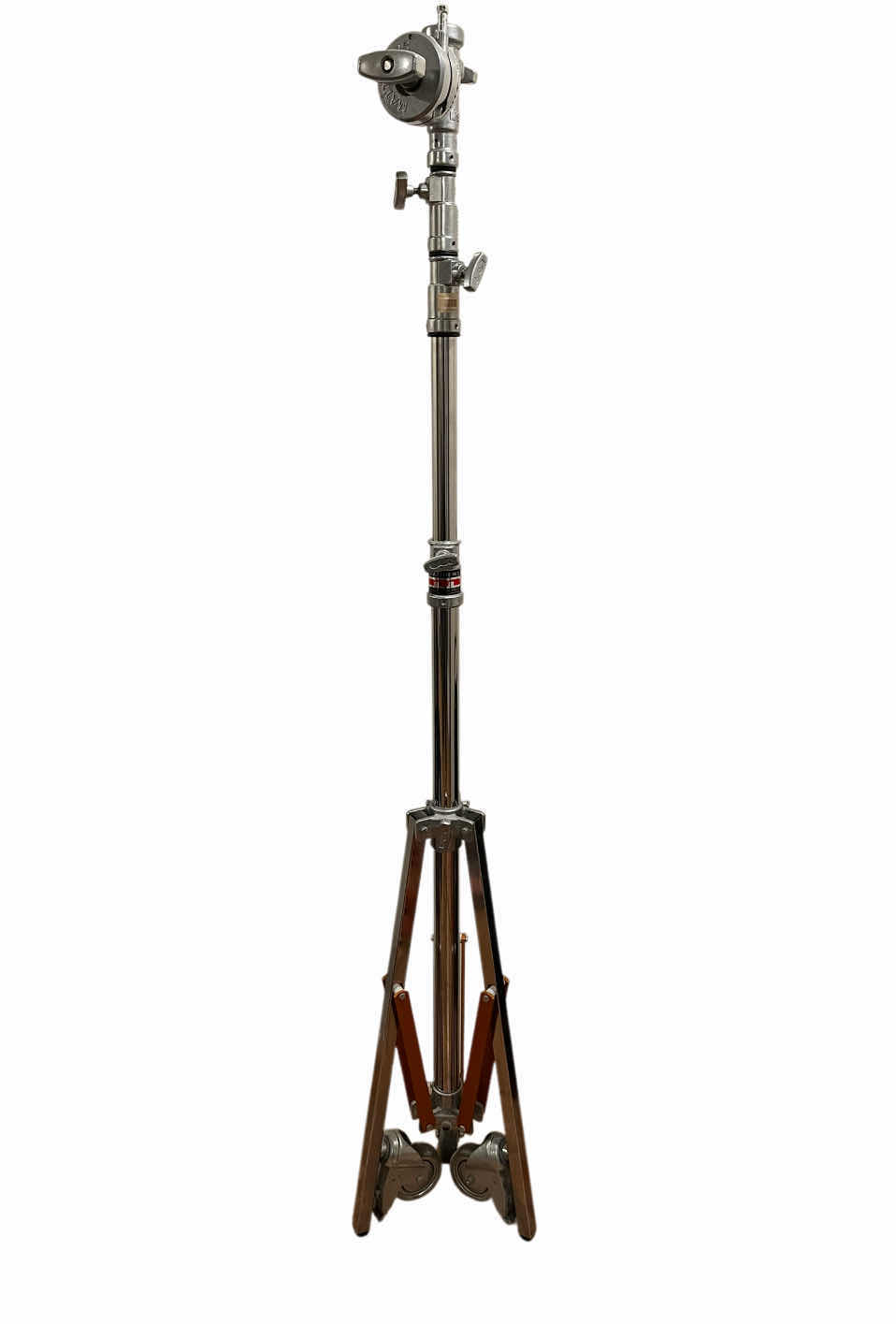 Photo 1 of MATTHEWS STUDIO EQUIPMENT CHROME 14’ HOLLYWOOD TRIPLE RISER OVERHEAD GRIP ROLLING STAND MODEL H377573