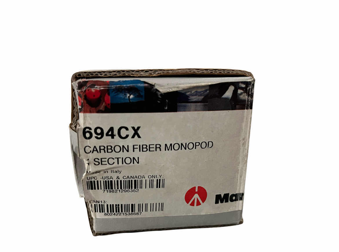 Photo 1 of MANFROTTO CARBON FIBER 4-SECTION MONOPOD MODEL 694CX