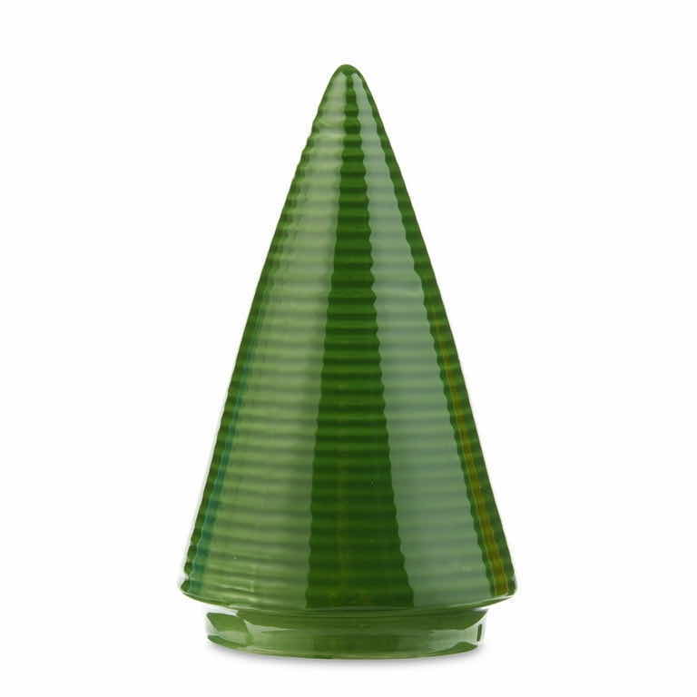 Photo 1 of NEW 2 SETS OF HOLIDAY TIME 3-COUNT CHRISTMAS SEASON CERAMIC 5” TREE SET (GREEN, BLUE, RED)