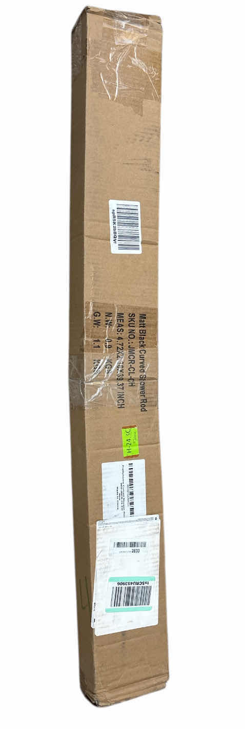 Photo 1 of NEW PRETTY HOME ADJUSTABLE ARCHED/CURVED SHOWER CURTAIN ROD, RUSTPROOF EXPANDABLE ALUMINUM METAL SHOWER ROD 38”-72”, BLACK (NEED TO DRILL)