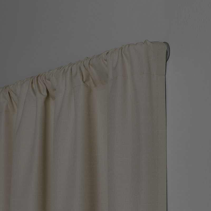 Photo 1 of NEW ECLIPSE CLINTON 5/8” BLACKOUT WRAP CURTAIN ROD 48”-86” (SATIN SILVER)