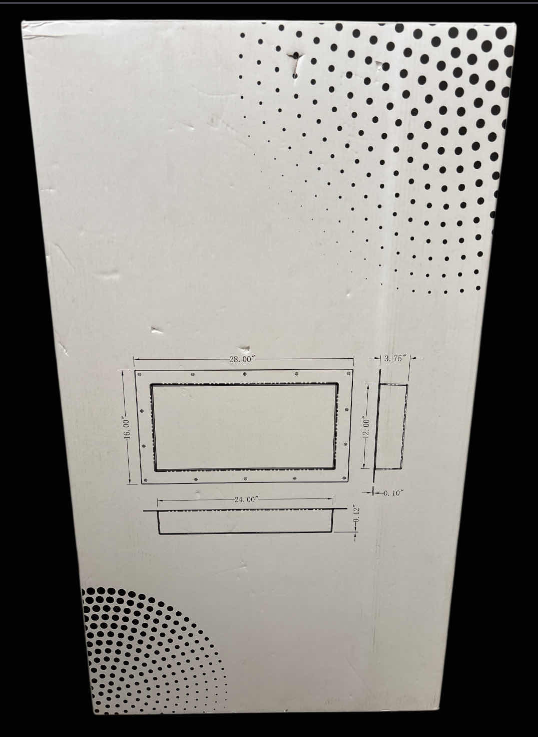 Photo 1 of NEW UNI-GREEN STAINLESS STEEL SHOWER NICHE, NO TILE NEEDED RECESSED SHOWER SHELF ORGANIZER/STORAGE W 2PC MOSAIC MESH, BLACK 3.75” X 24” H12”