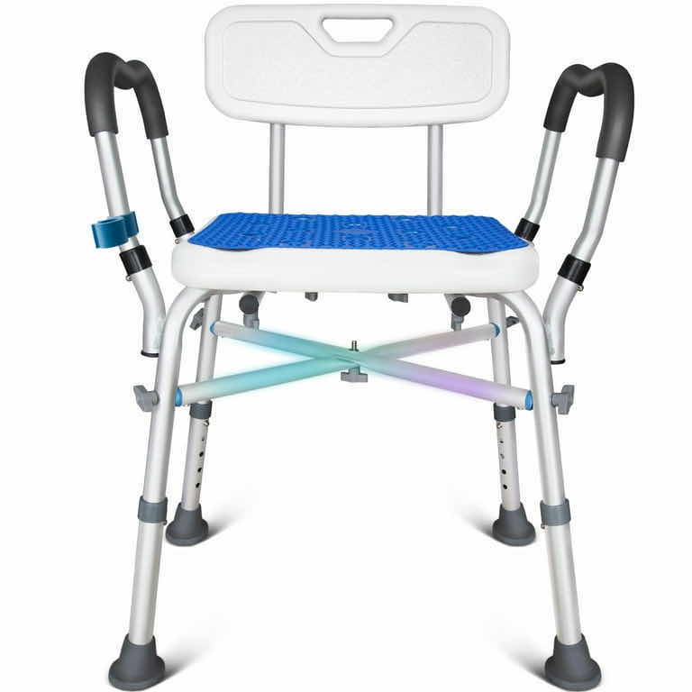 Photo 1 of NEW HEAVY DUTY SHOWER/BATH CHAIR W ARMS W REINFORCED CROSSING BAR, 18” X 24” H27”-31.5” (550 LB CAPACITY)