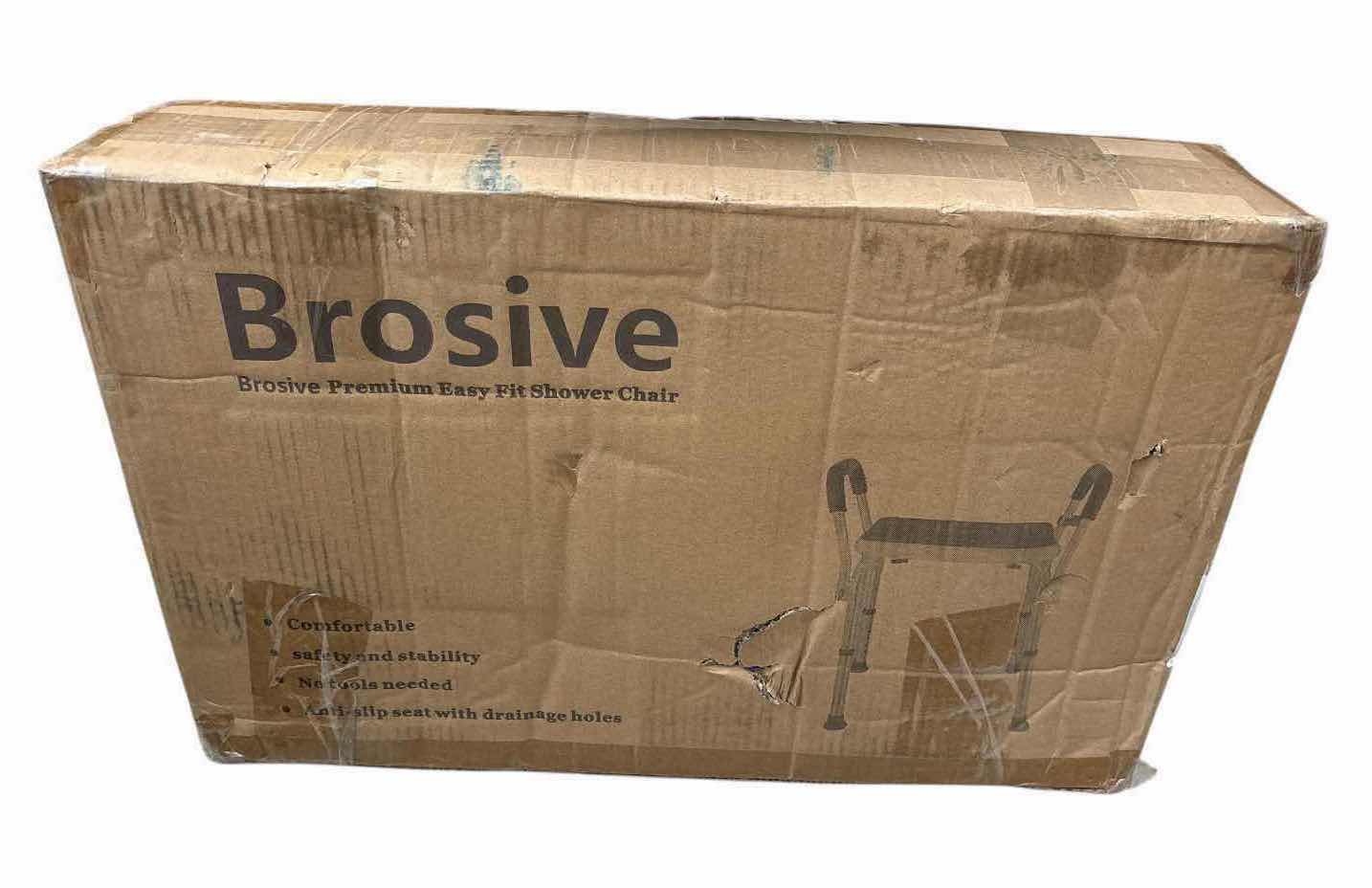Photo 1 of NEW BROSIVE BATH CHAIR BENCH/SAFETY SEAT FOR ELDERLY W ARMS, BLUE (400 LB CAPACITY)