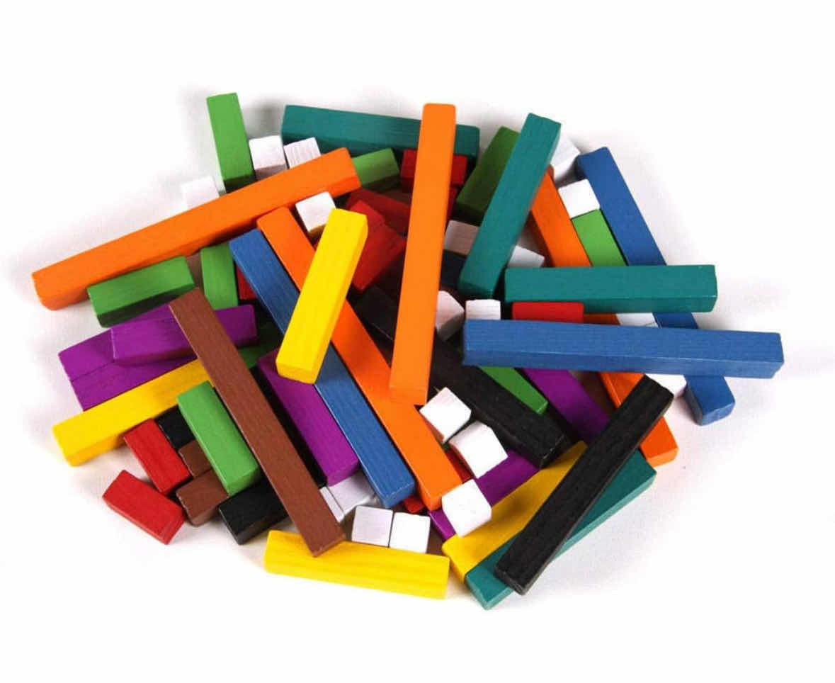 Photo 1 of HAND2MIND PLASTIC CUISENAIRE RODS INDIVIDUAL SET, MATH MANIPULATIVES/MATH BLOCKS/FRACTION BARS (74 PCS)