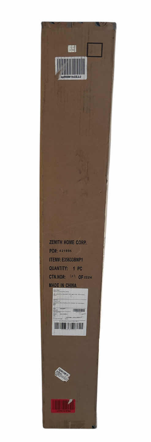 Photo 1 of NEW ZENNA HOME CURVED ADJUSTABLE TENSION SHOWER CURTAIN ROD, 50”-72”, EASY NO DRILL INSTALL, SATIN NICKEL