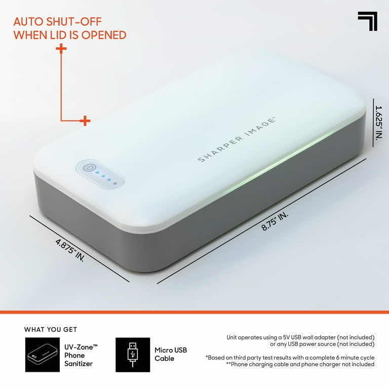 Photo 1 of NEW SHARPER IMAGE UV-ZONE PHONE/ACCESSORIES SANITIZER