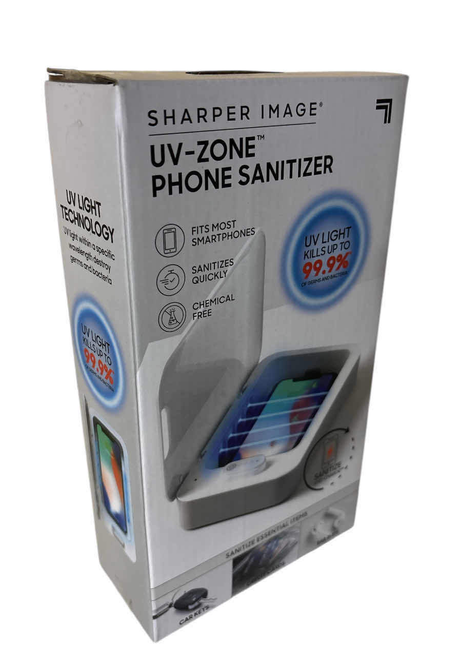 Photo 1 of NEW SHARPER IMAGE UV-ZONE PHONE/ACCESSORIES SANITIZER
