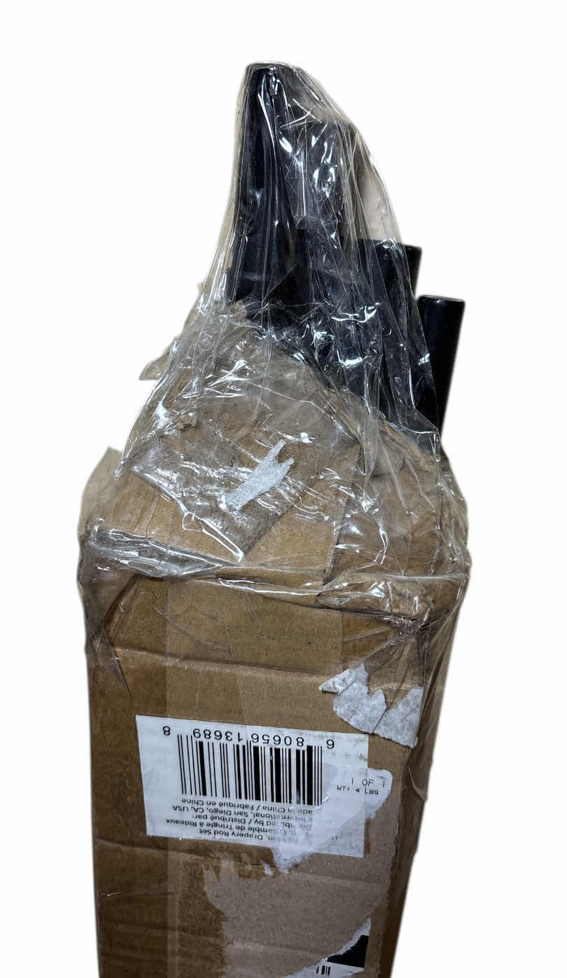 Photo 1 of NEW DECOPOLITAN URN TELESCOPING DOUBLE DRAPERY ROD SET, 72”- 144, ANTIQUE BRONZE