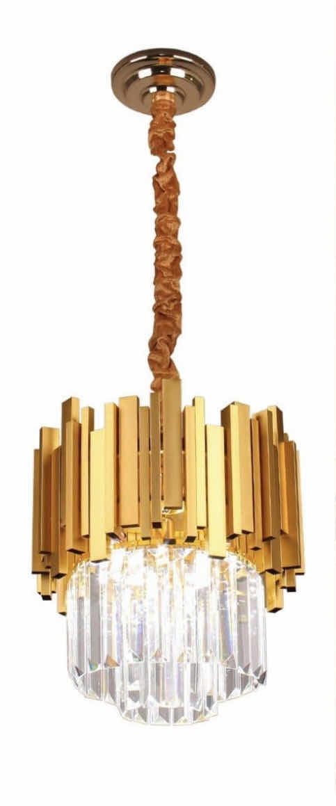 Photo 1 of NEW CLAIRDAI MINI MODERN CRYSTAL CHANDELIER 
12” X 12” H12.5”