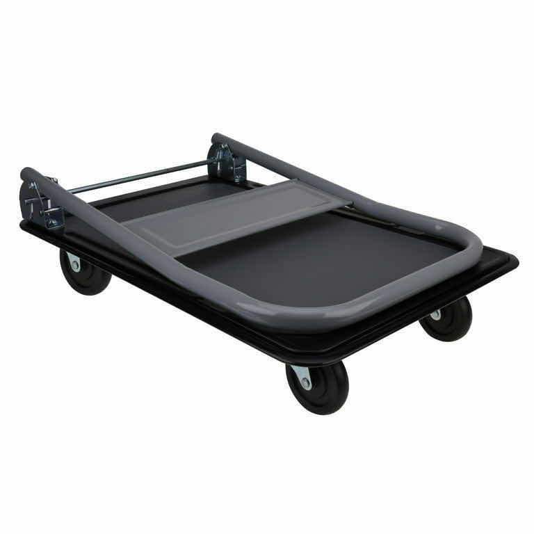 Photo 1 of HYPER TOUGH 300 LB CAPACITY HEAVY DUTY FOLDING UTILITY ROLLING CART (BLACK/GRAY)