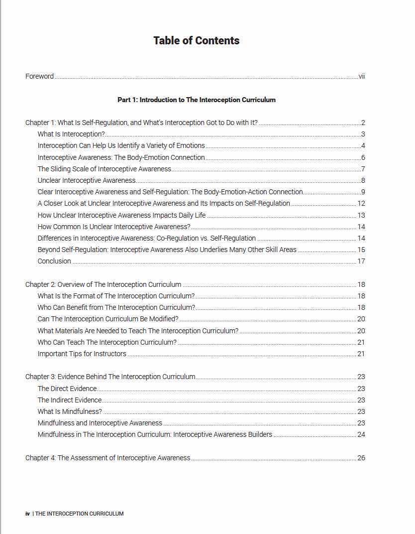 Photo 1 of THE INTEROCEPTION CURRICULUM: A STEP-BY-STEP GUIDE TO DEVELOPING MINDFUL SELF-REGULATION, 183 PAGES