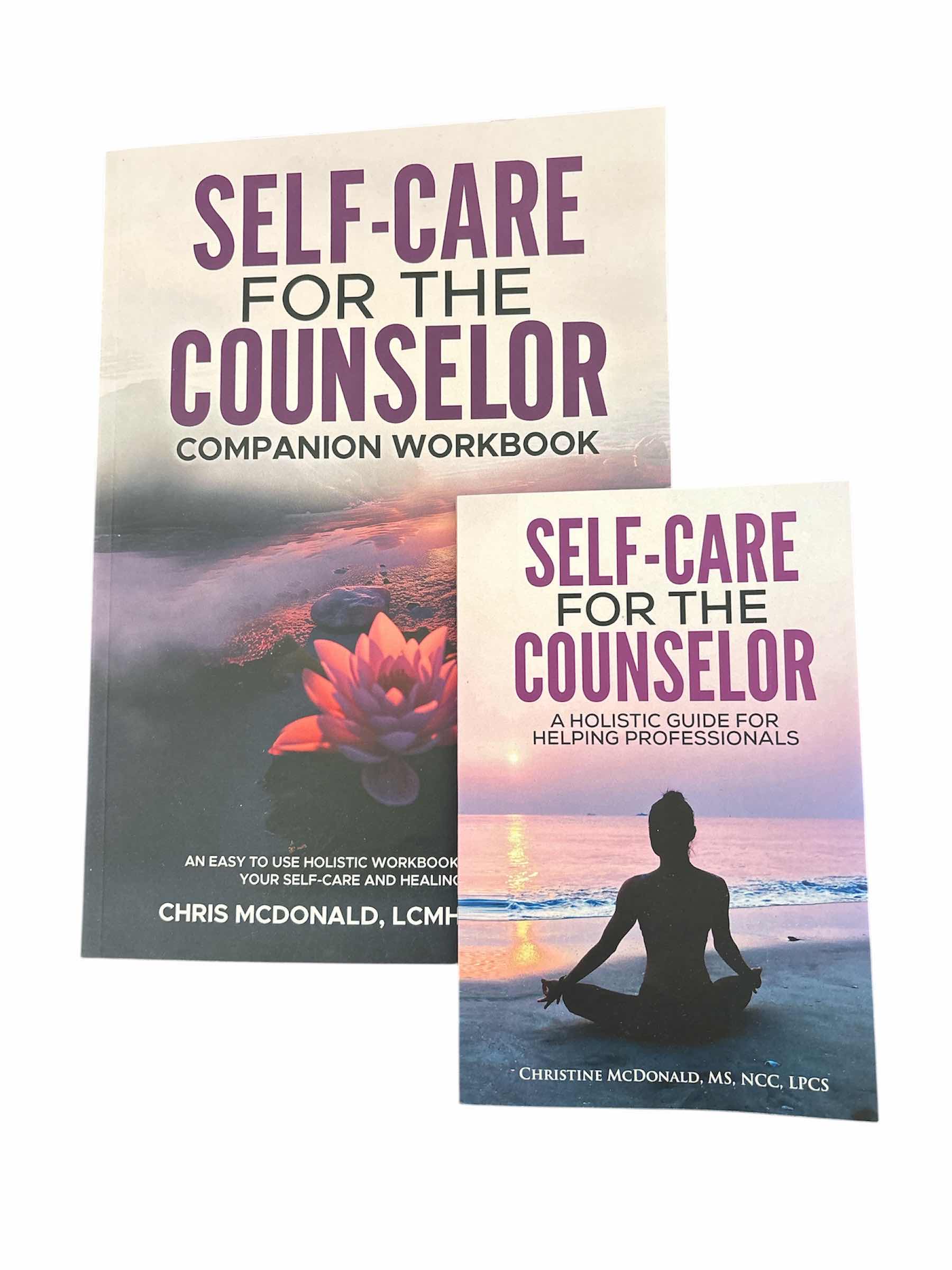 Photo 1 of SELF-CARE FOR THE COUNSELORS: A HOLISTIC GUIDE FOR HELPING PROFESSIONALS, 162 PAGES & COMPANION WORKBOOK, 73 PAGES (BOTH PAPERBACK)