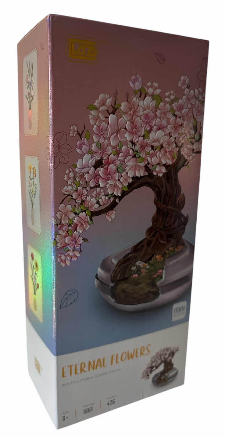 Photo 1 of NEW LOZ MINI ETERNAL FLOWERS, MINI CHERRY BLOSSOM TREE CONSTRUCTION BUILDING TOY (MODEL 1661)