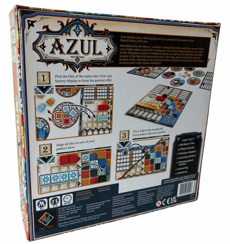 Photo 1 of AZUL BOARD GAME, STRATEGIC TILE-PLACEMENT GAME FOR FAMILY FUN