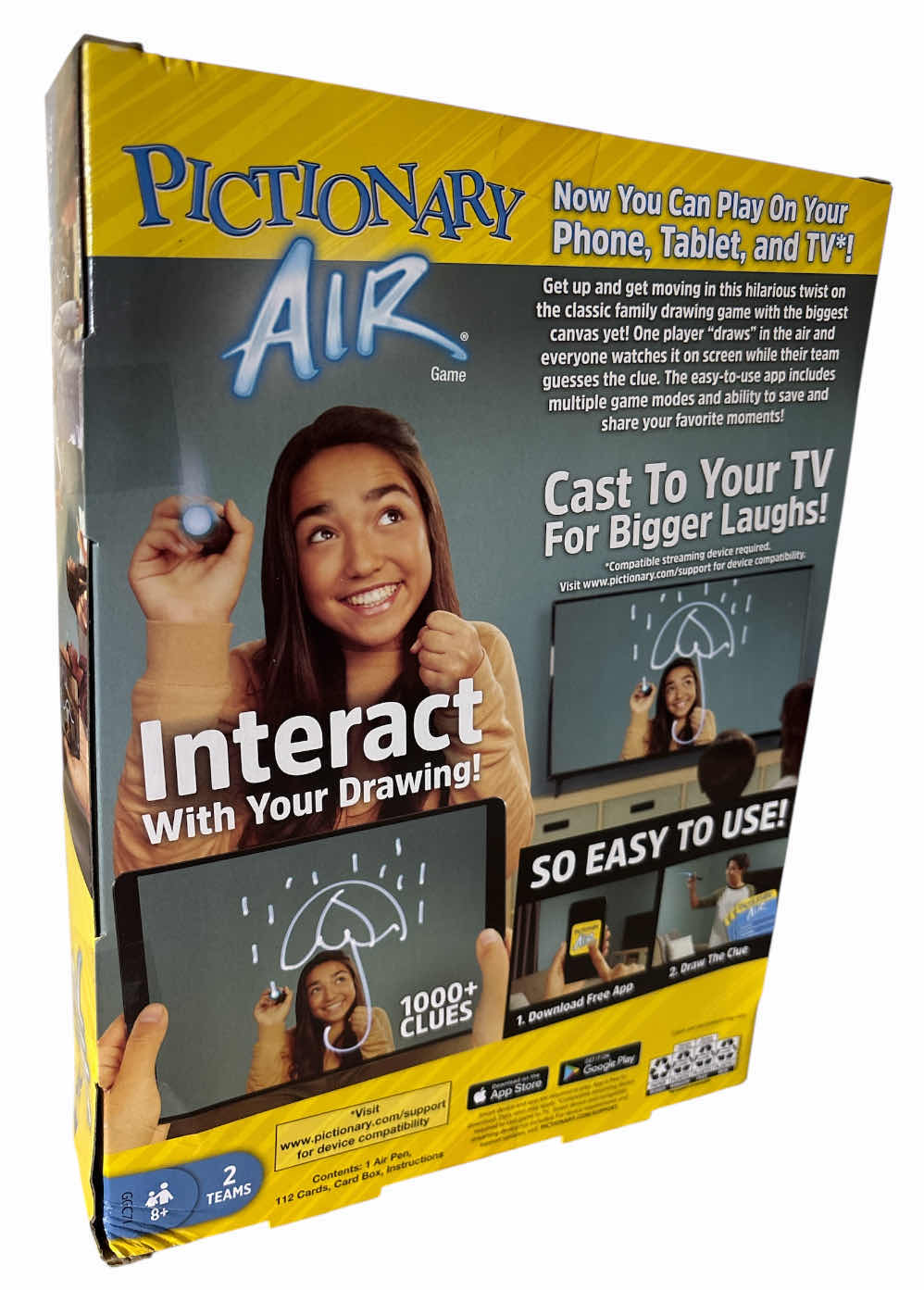 Photo 1 of NEW PICTIONARY AIR DRAWING GAME W LIGHT-UP PEN & CLUE CARDS THAT LINK TO SMART DEVICES