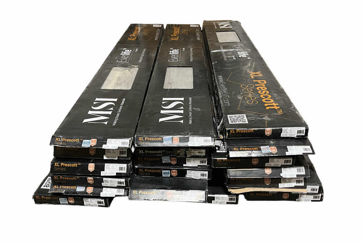 Photo 1 of MSI XL PRESCOTT DUNITE OAK FINISH CLICK VINYL PLANK 8.98 X 60” (18.70SQFT PER CASE/19CASES APPROX 355.3SQFT TOTAL) READ NOTES