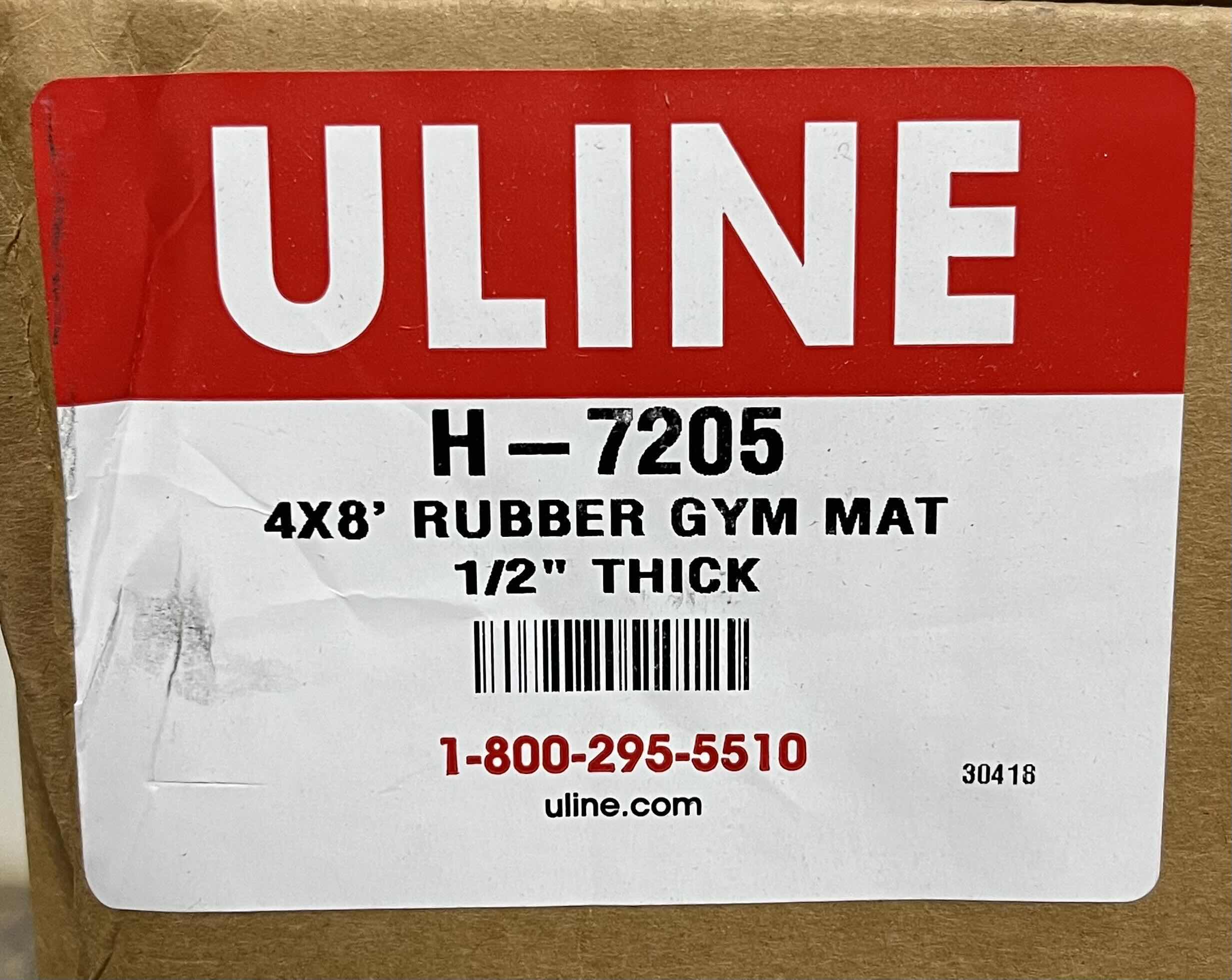 Photo 1 of ULINE GYM RUBBER MAT 4’ X 8’ X 0.5