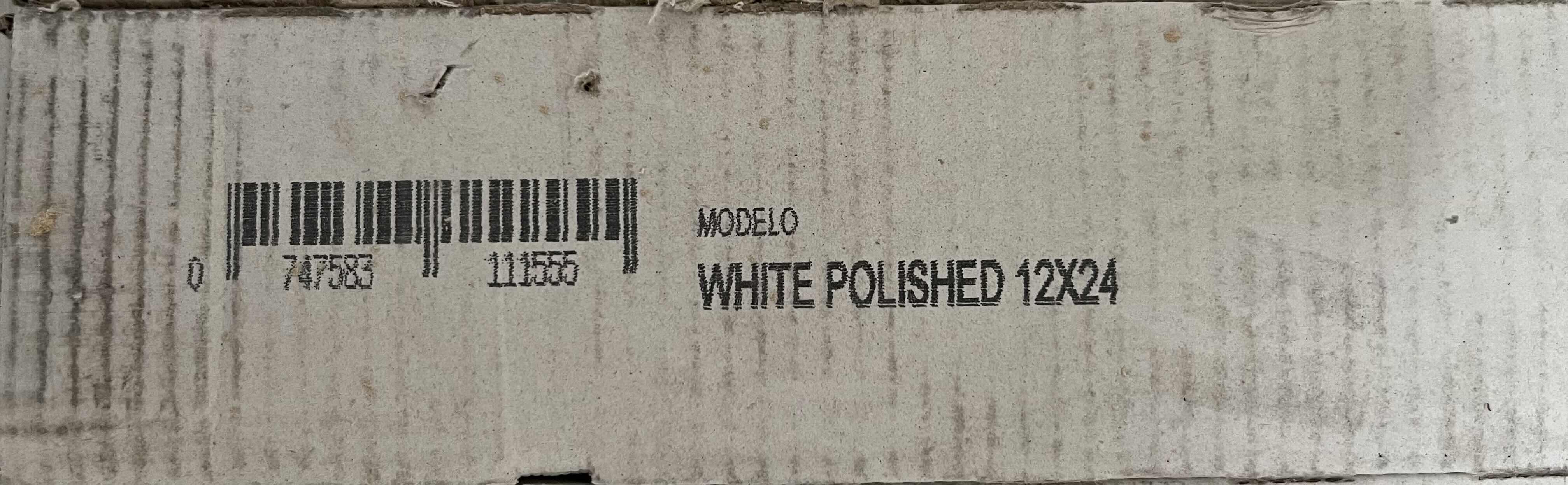 Photo 1 of MSI EVERLIFE WHITE POLISHED FINISH PORCELAIN TILE 12” X 24” (12SQFT PER CASE/23CASES APPROX. 276SQFT TOTAL) READ NOTES
