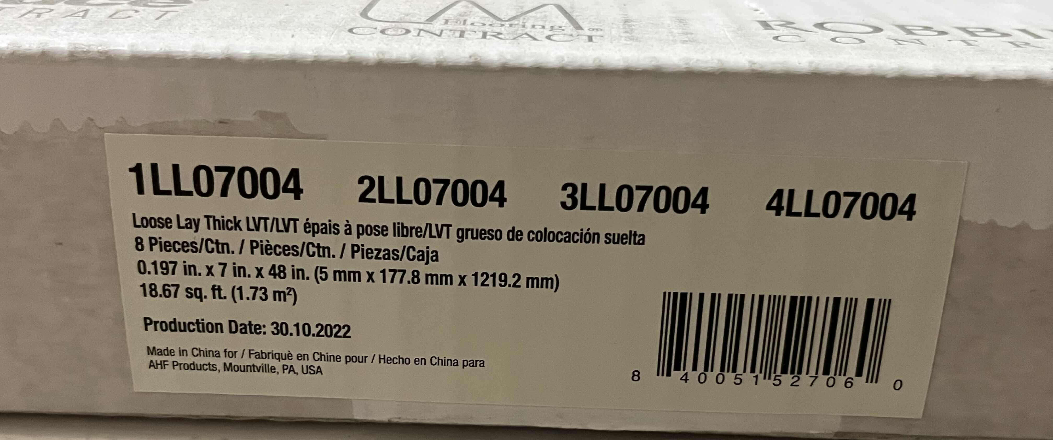 Photo 1 of CHESAPEAKE MARITIME MAINSAIL FINISH GLUE DOWN VINYL PLANKS 7” X 48” (18.67SQFT PER CASE/21CASES APPROX. 392.07SQFT TOTAL) READ NOTES
