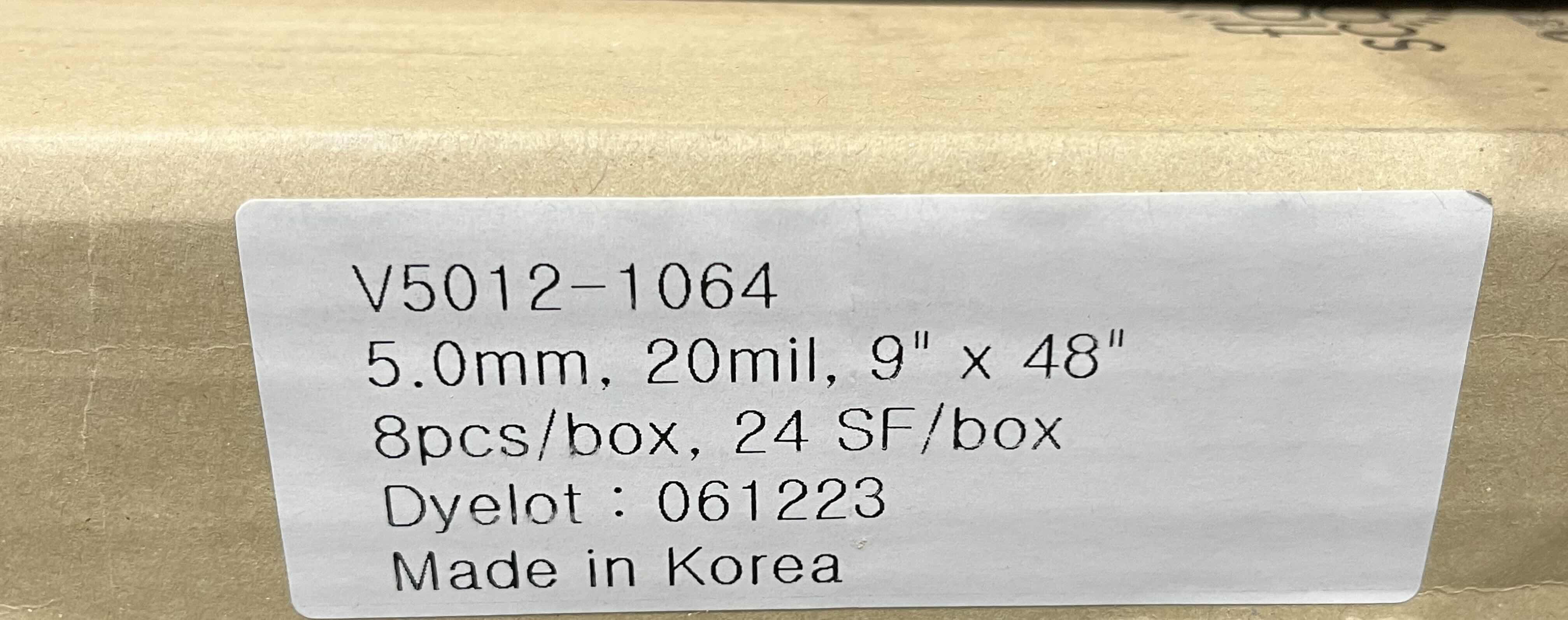 Photo 1 of JJ ENGINEERED FLOORING LVT SHADOW FINISH GLUE DOWN VINYL PLANKS 9” X 48” (24SQFT PER CASE/8CASES APPROX. 192SQFT TOTAL) READ NOTES