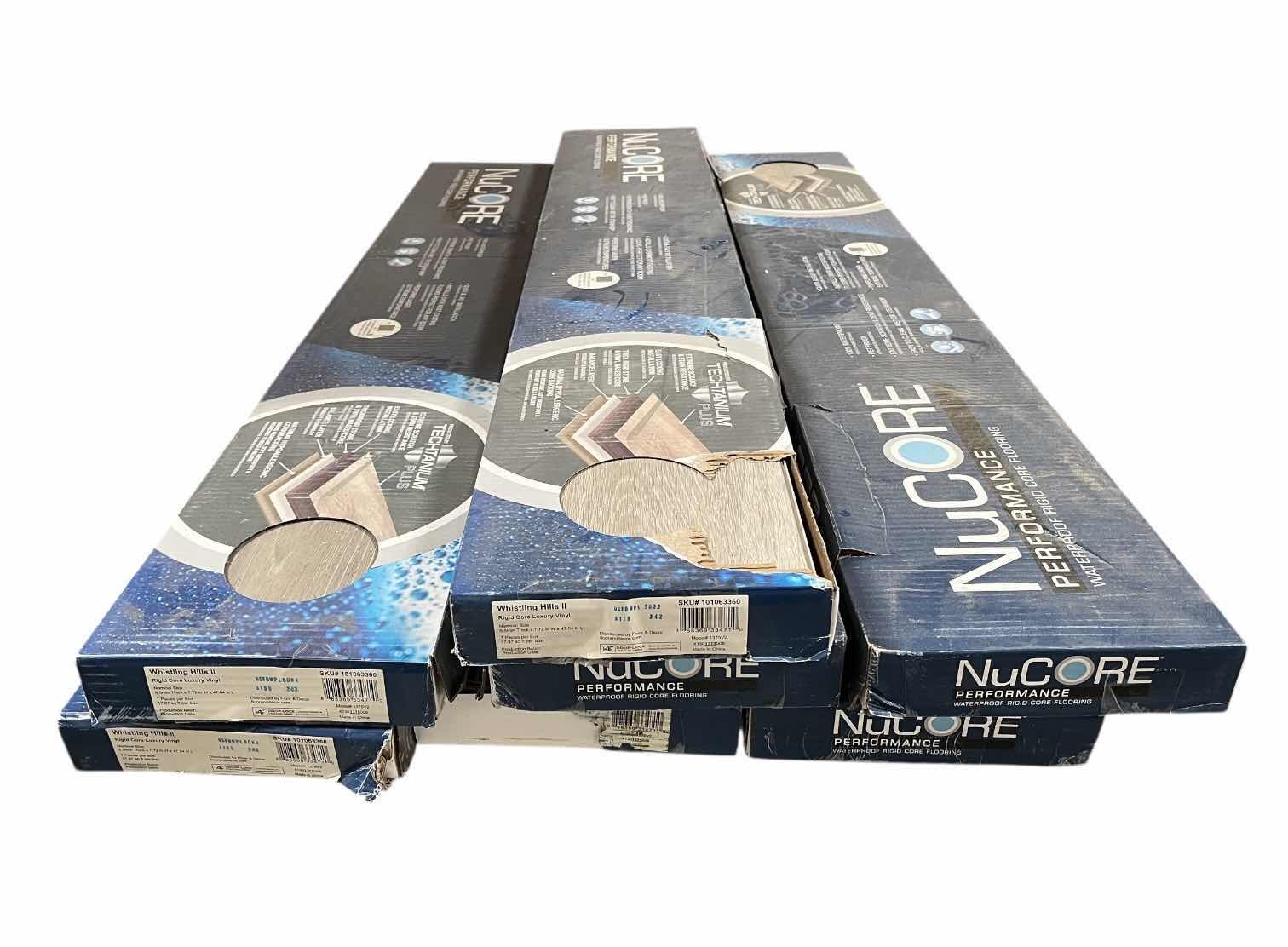 Photo 1 of NUCORE RIGID CORE WHISTLING HILLS ll FINISH FLOAT/ CLICK VINYL PLANKS 7.72” X 47.64” (17.87SQFT PER CASE/7CASES APPROX 125.09SQFT TOTAL) READ NOTES