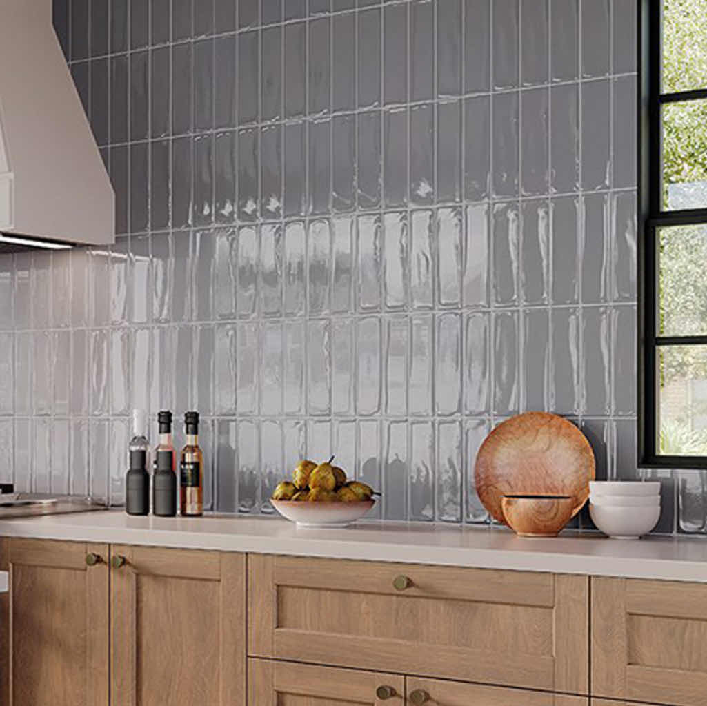 Photo 1 of FIANDRE FUME GLOSSY FINISH WALL TILE 4” X 12” (11.333SQFT PER CASE/20CASES APPROX 96.332SQFT TOTAL) READ NOTES