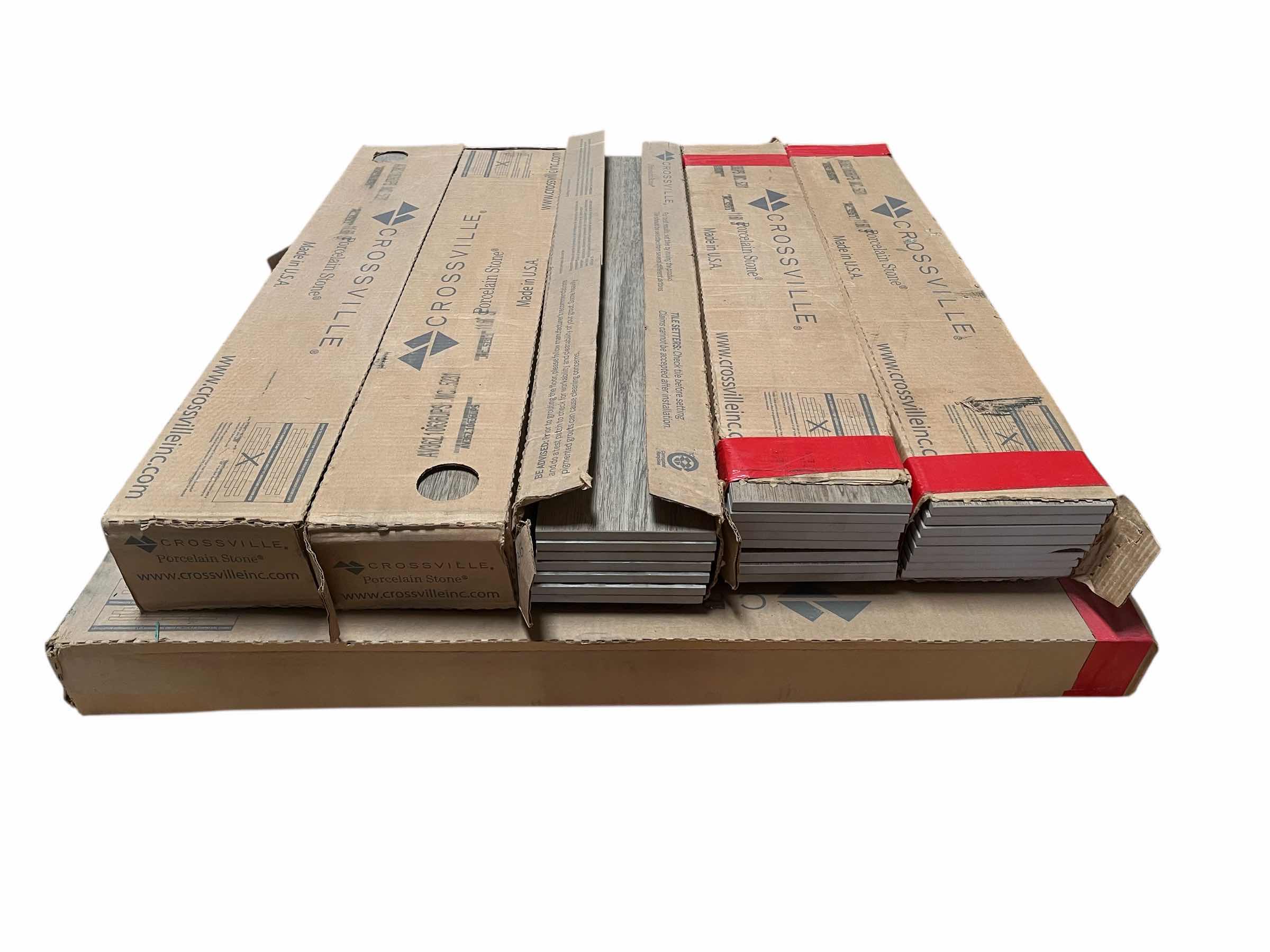 Photo 1 of $1061.    CROSSVILLE PORCELAIN STONE JOYOUS OLIVE FINISH TILE PLANKS 6” X 35.5” (11.60SQFT PER CASE/10CASES APPROX. 116SQFT TOTAL) READ NOTES