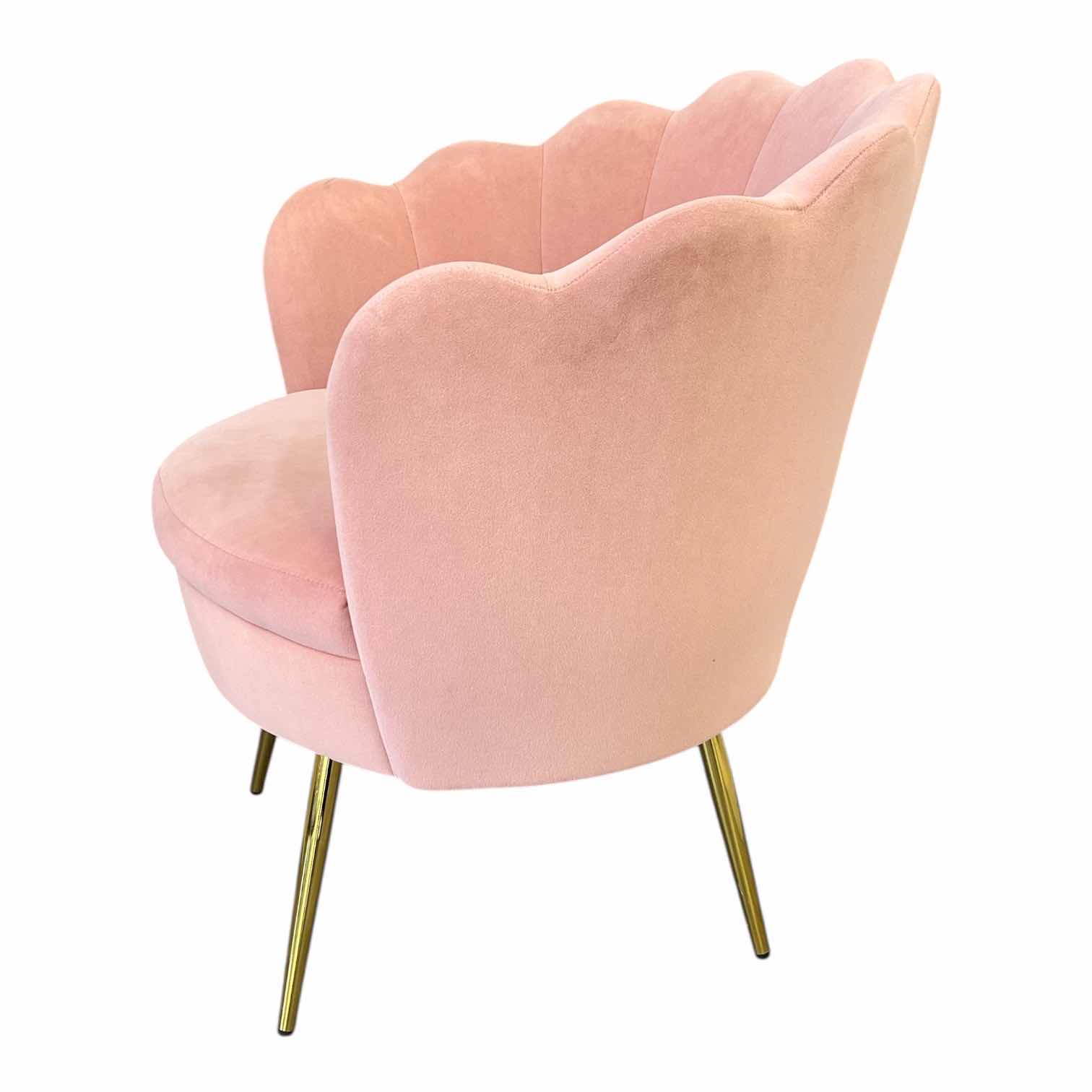 Photo 1 of HULALA HOME PINK SEASHELL ACCENT CHAIR 27” X 27” H31”