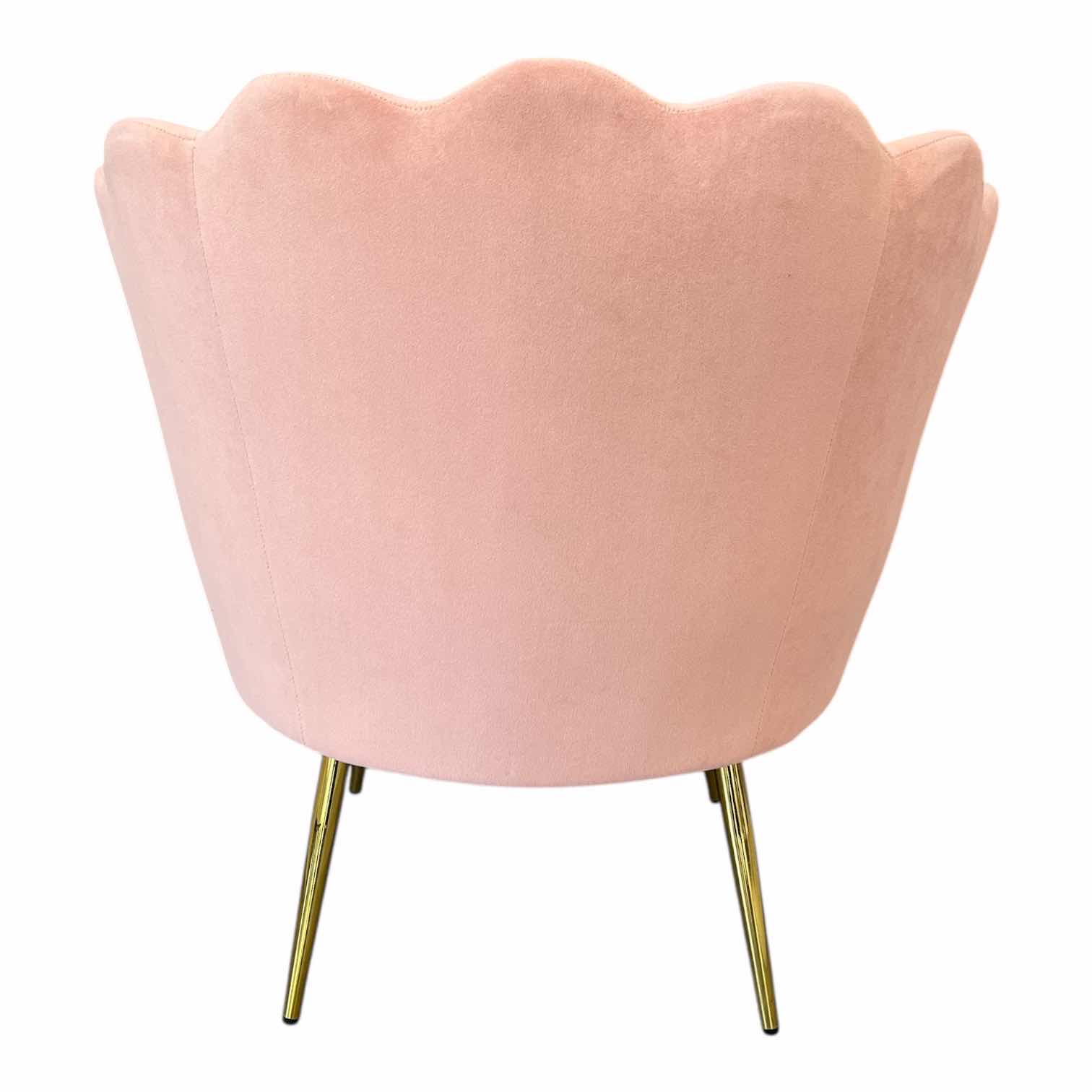 Photo 1 of HULALA HOME PINK SEASHELL ACCENT CHAIR 27” X 27” H31”