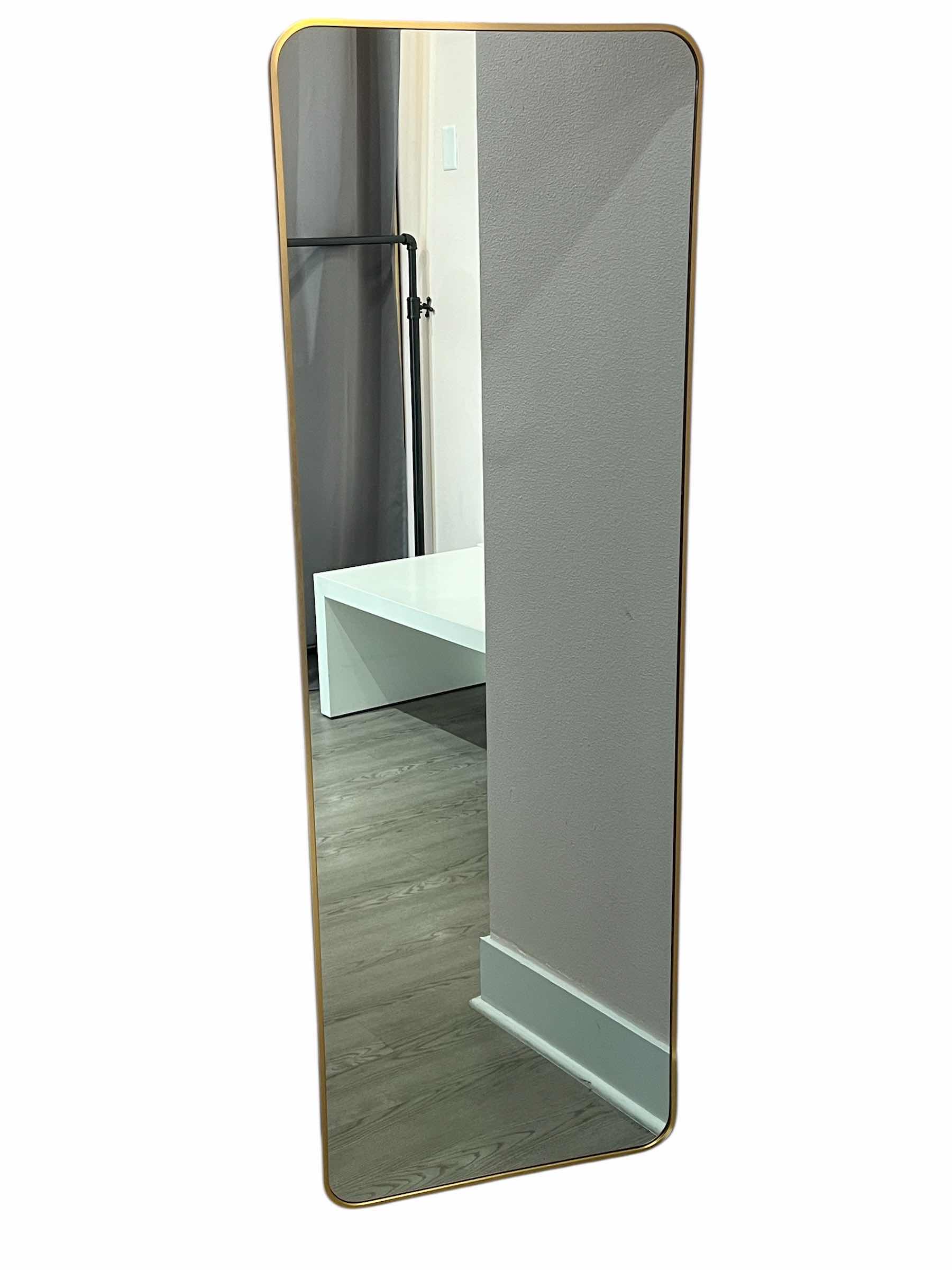 Photo 1 of GOLD FINISH FRAMED FULL LENGTH MIRROR 22” X 65”