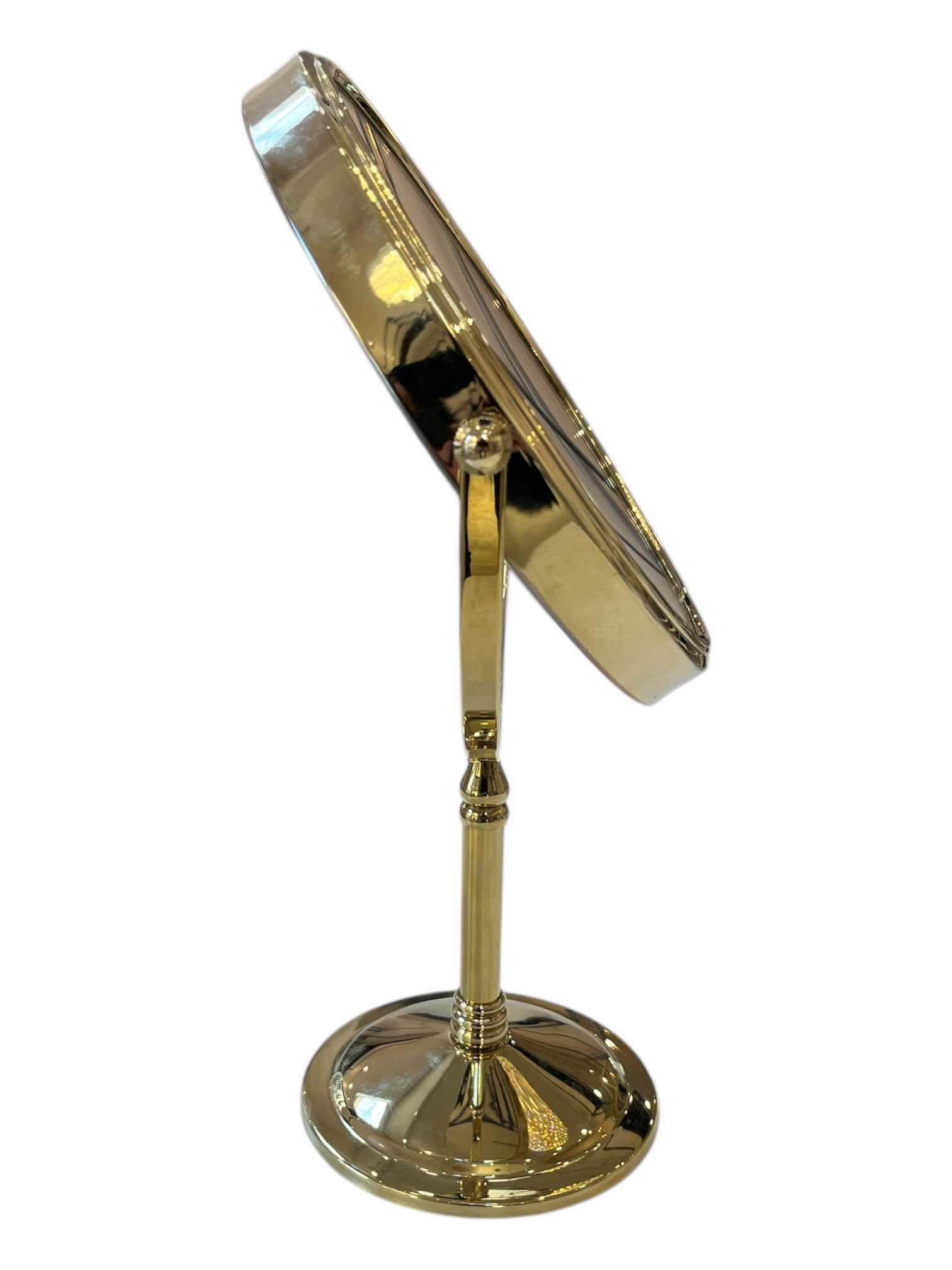 Photo 1 of DOWRY GOLD FINISH DUAL SIDED MIRROR 9” X 14”