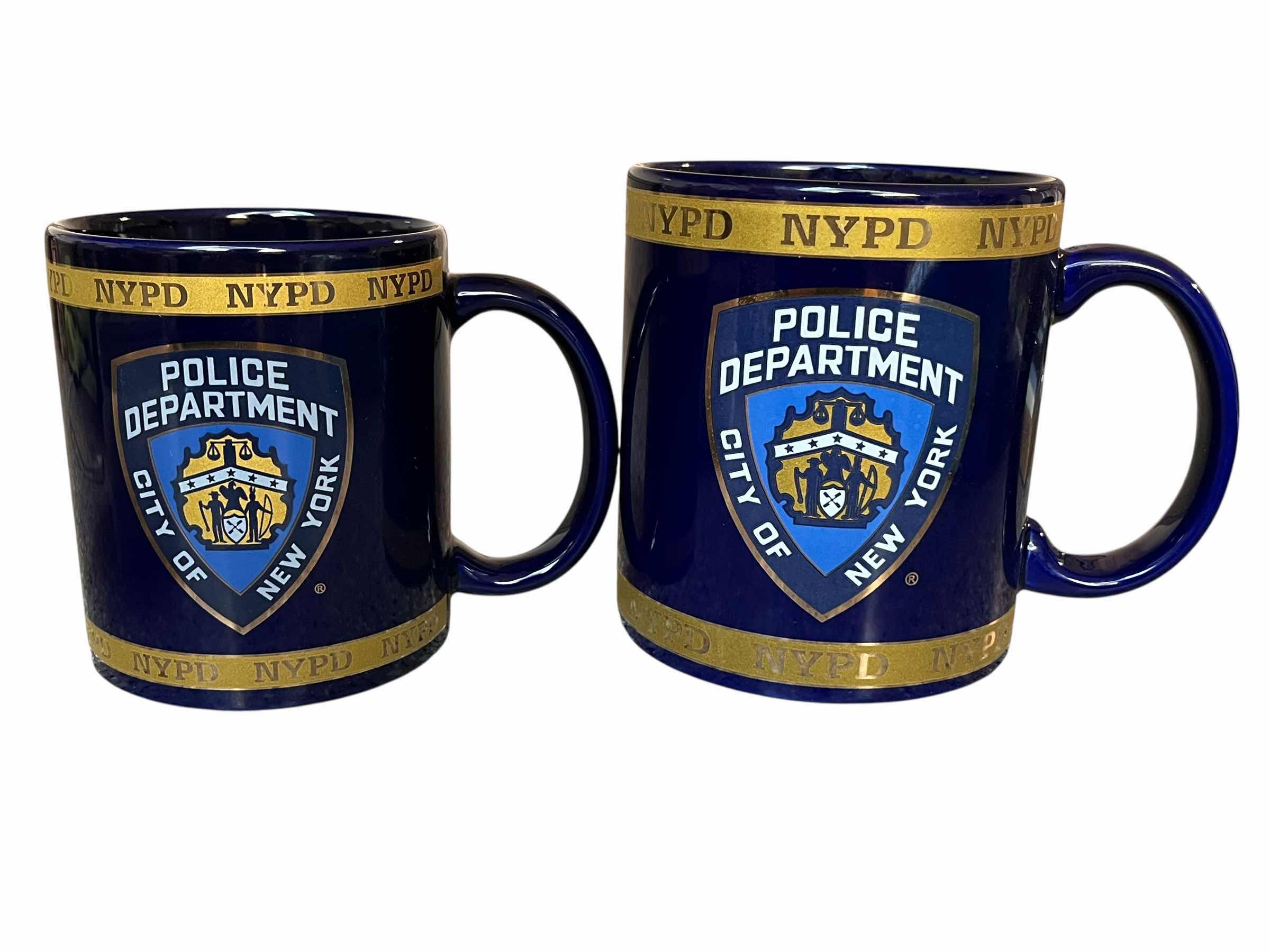 Photo 1 of NYPD CITY OF NEW YORK POLICE DEPARTMENT COFFEE MUGS (2)