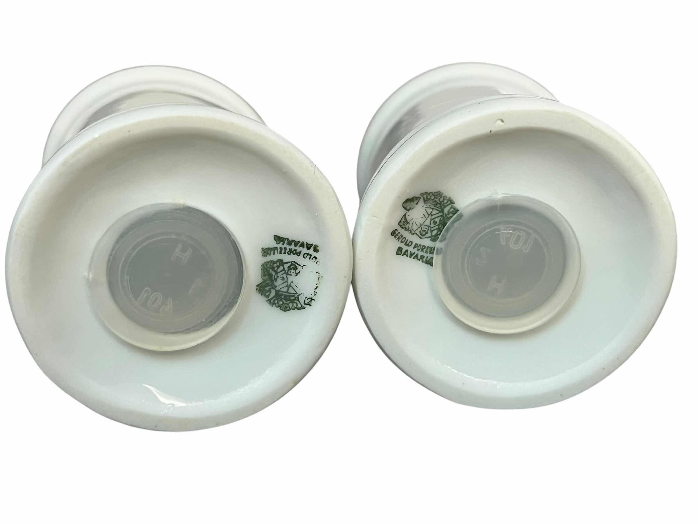 Photo 1 of GEROLD PORZELLAN BAVARIA PORCELAIN SALT & PEPPER SHAKER