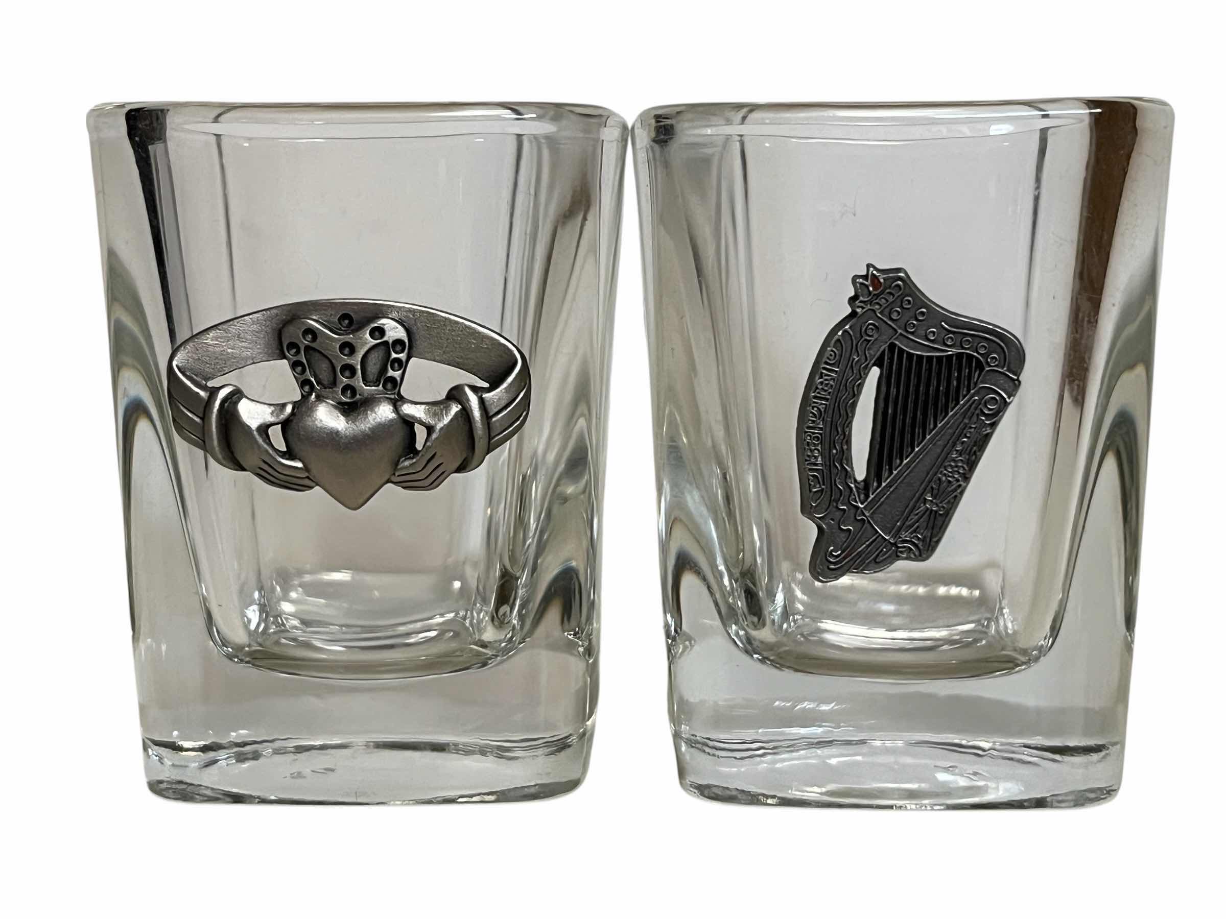 Photo 1 of IRELAND PEWTER CHARM SHOT GLASSES (4)