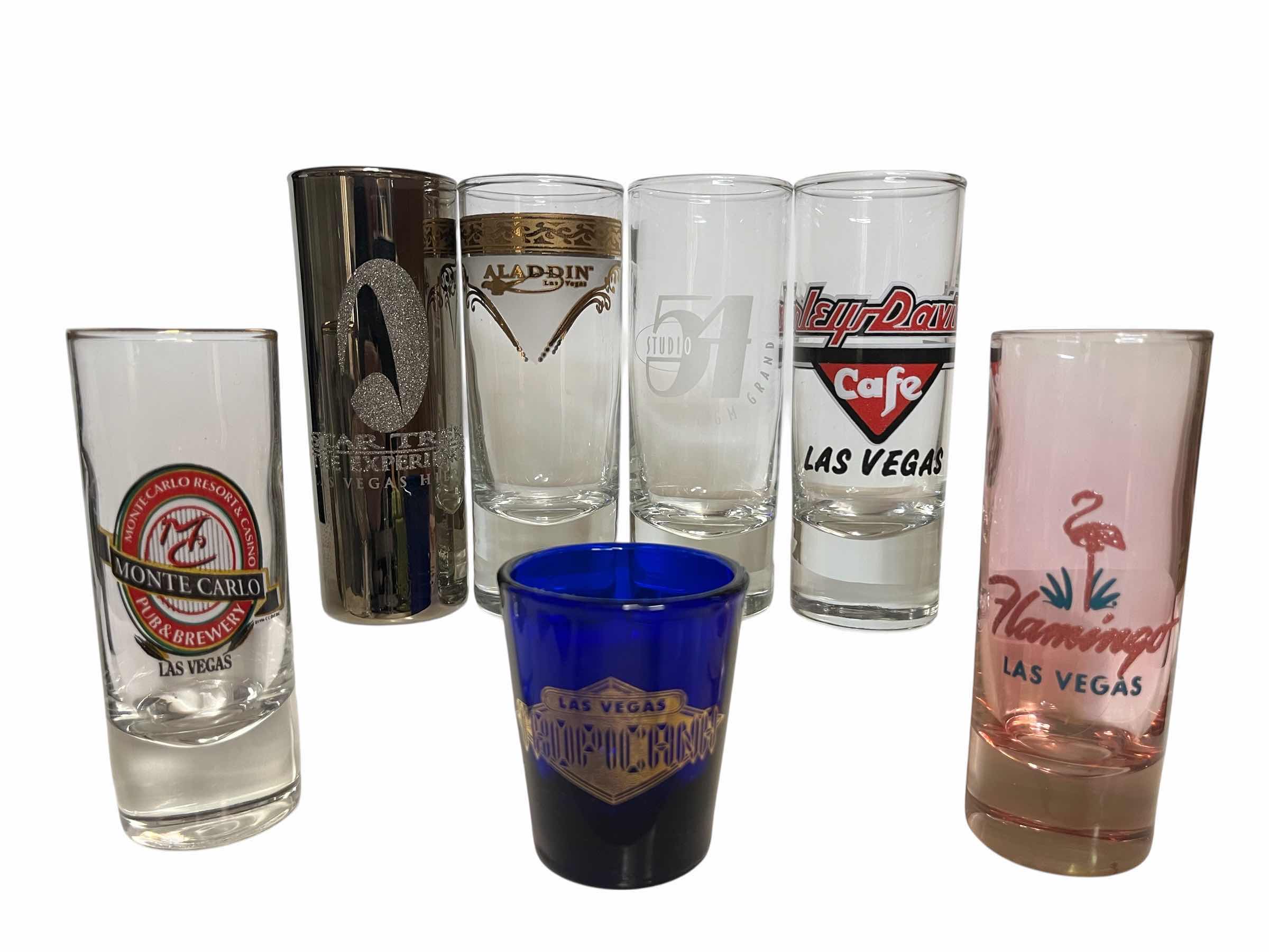 Photo 1 of OLD VEGAS CASINO SHOT GLASSES (7)