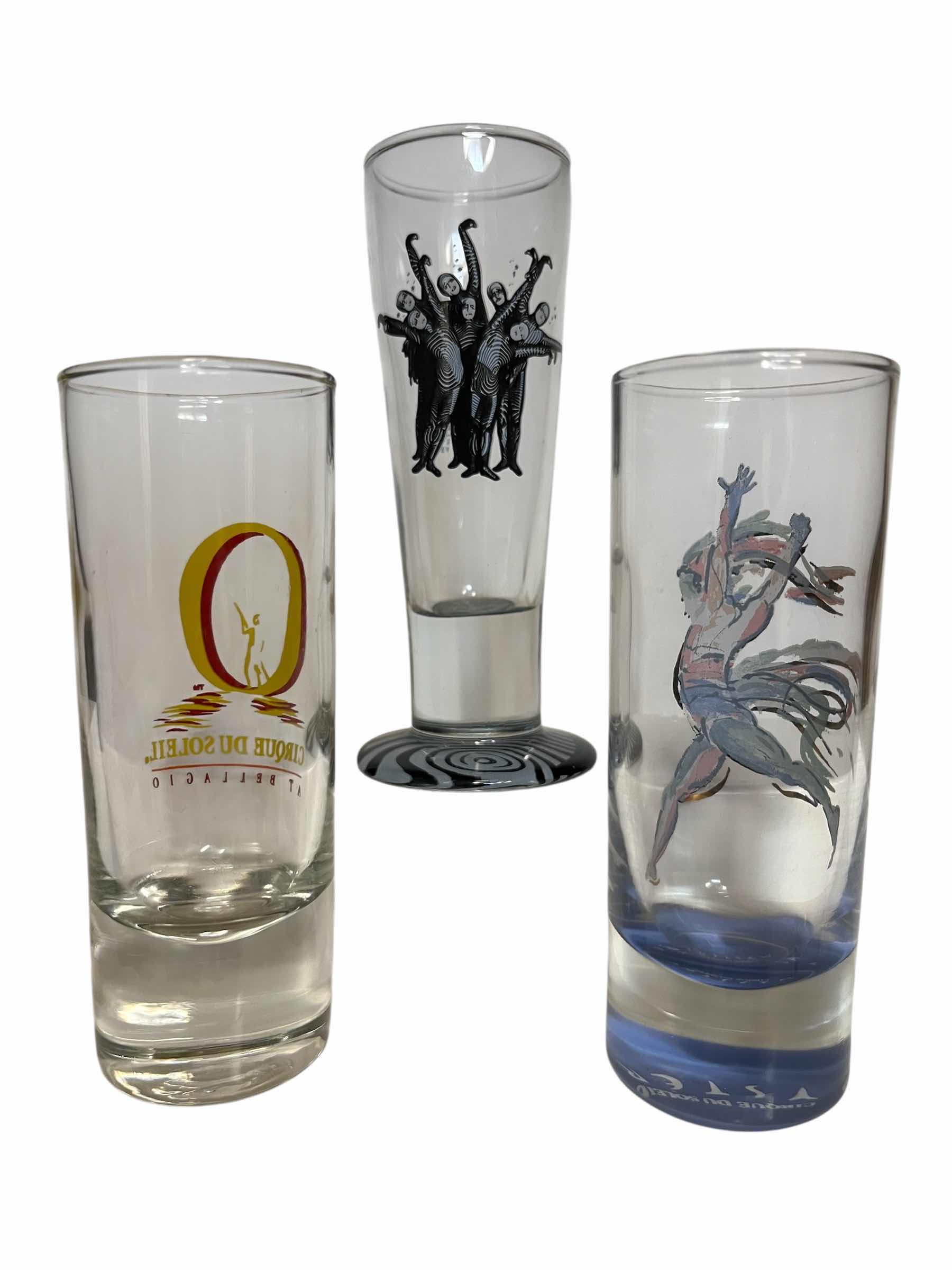 Photo 1 of CIRQUE DU SOLELL LAS VEGAS SHOT GLASSES (3)