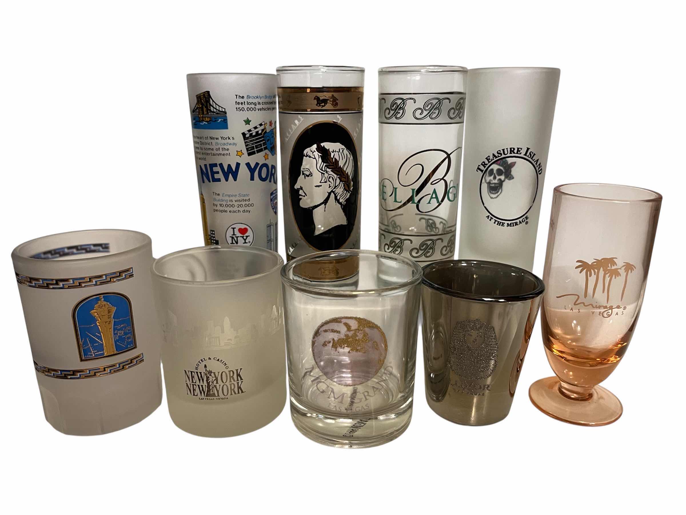 Photo 1 of LAS VEGAS CASINO SHOT GLASSES (9)