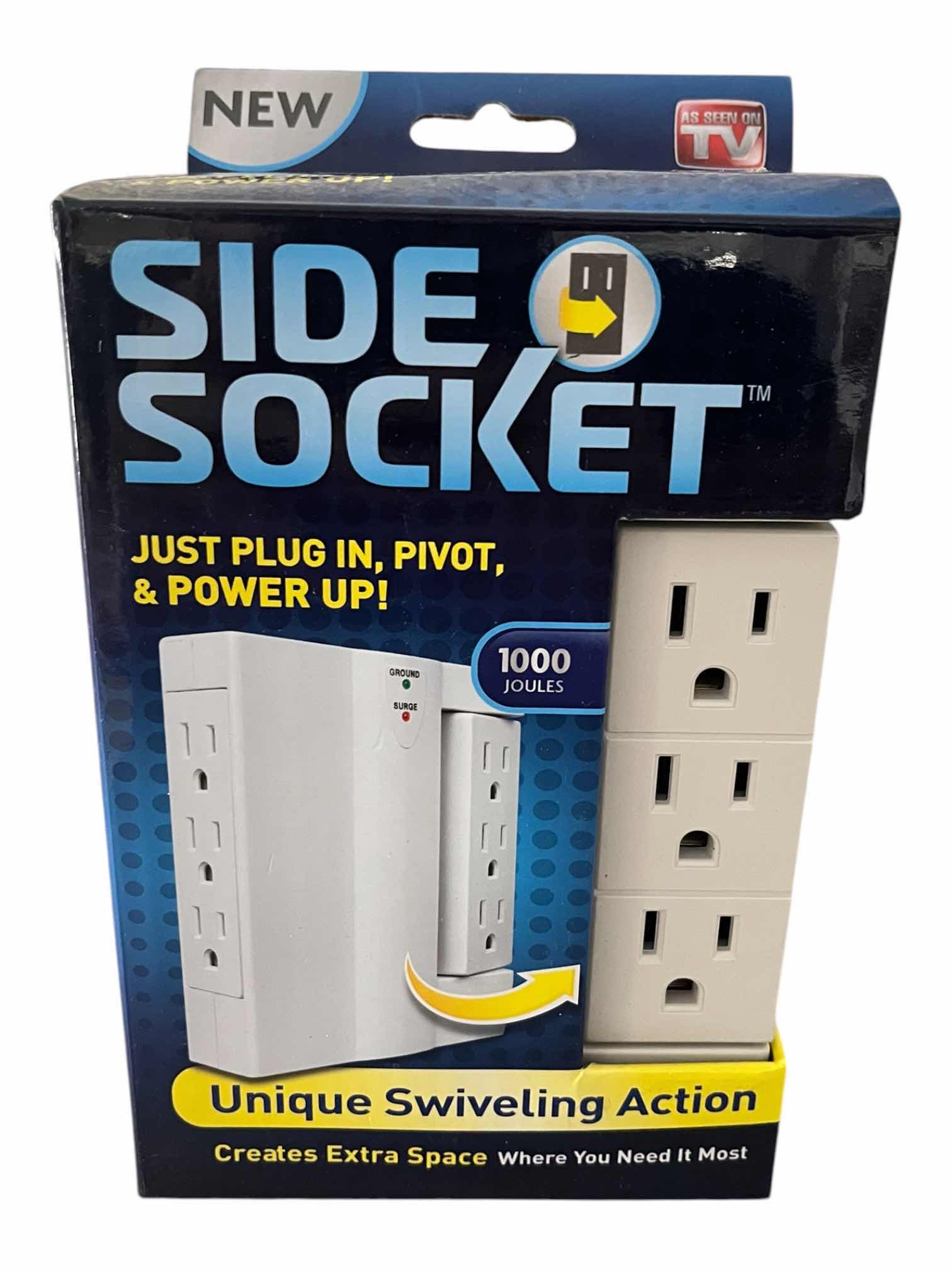 Photo 1 of NIB SIDE SOCKET SWIVEL ACTION 6-OUTLET PLUG-IN