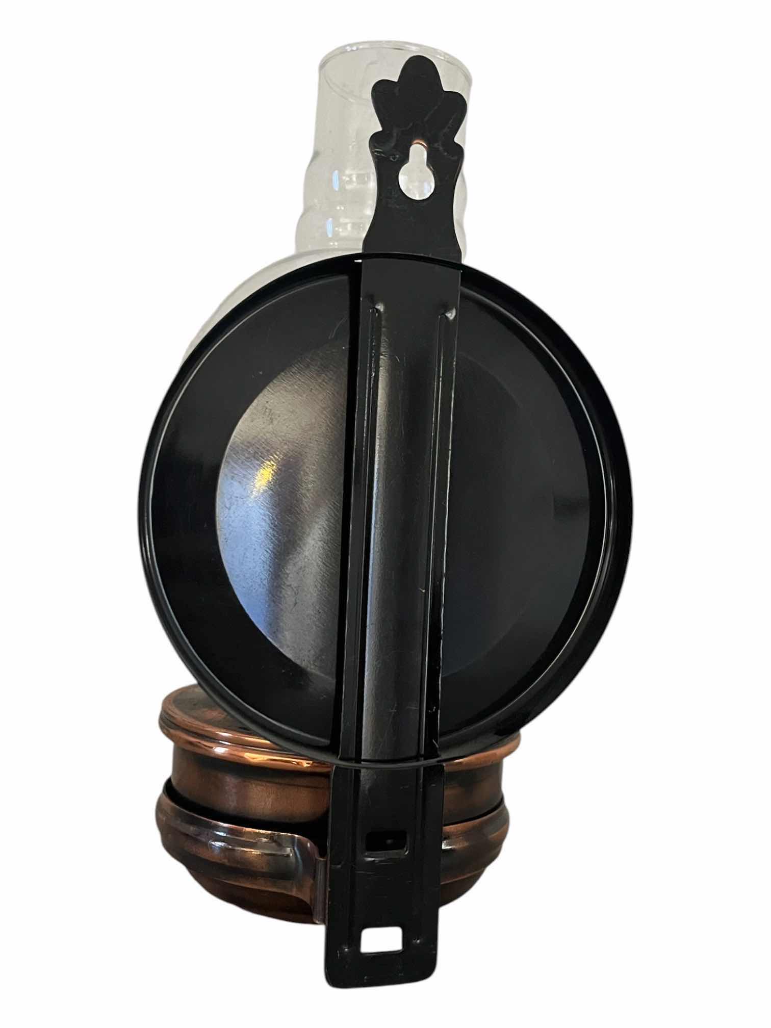 Photo 1 of LAMP LIGHT FARMS THAILAND COPPER TONE LANTERN 5” X 10.5”