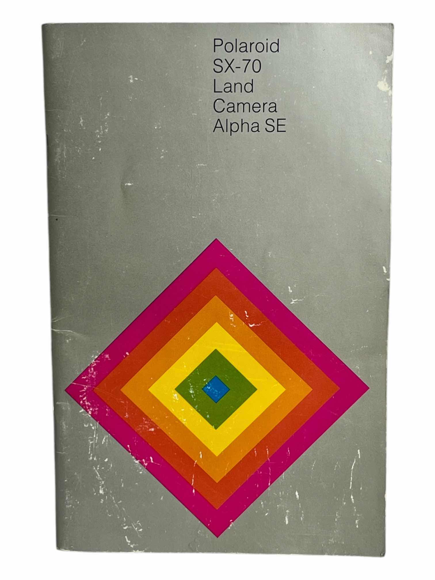 Photo 1 of POLAROID SX-70 LAND CAMERA ALPHA SE W ORIGINAL POLAROID CASE & MANUAL $600