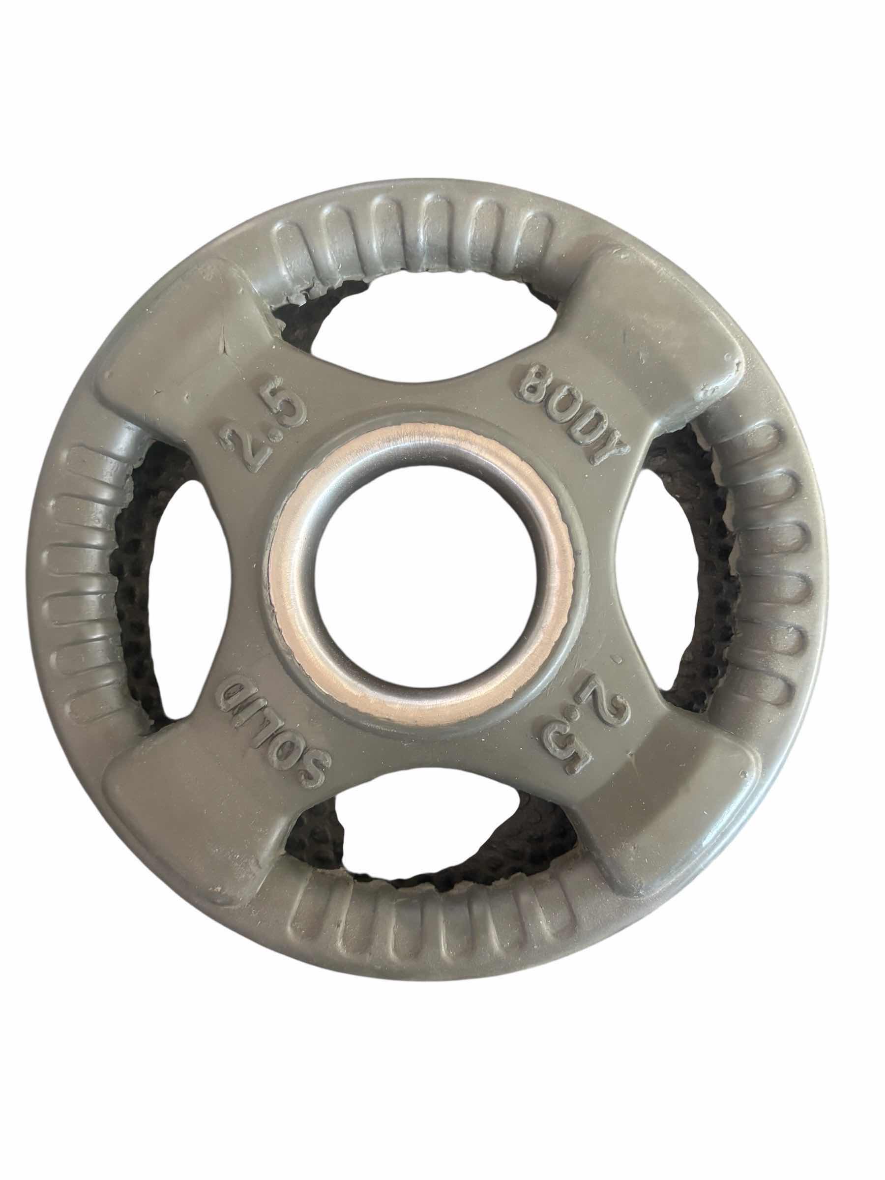 Photo 1 of BODY SOLID RUBBR GRIP PLATE 2.5LBS