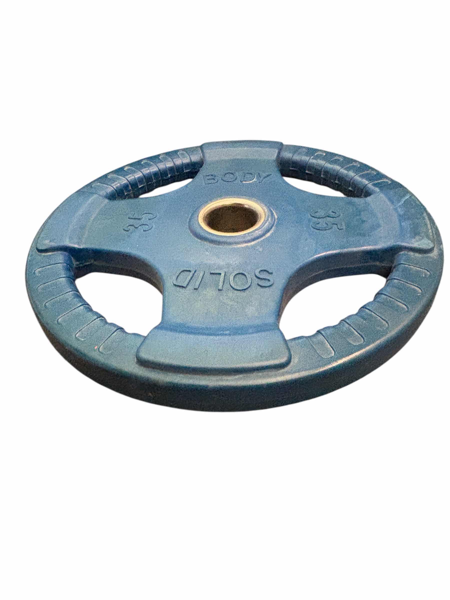 Photo 1 of BODY SOLID 35 LB 4 GRIP RUBBER ENCASED OLYMPIC WEIGHT PLATE