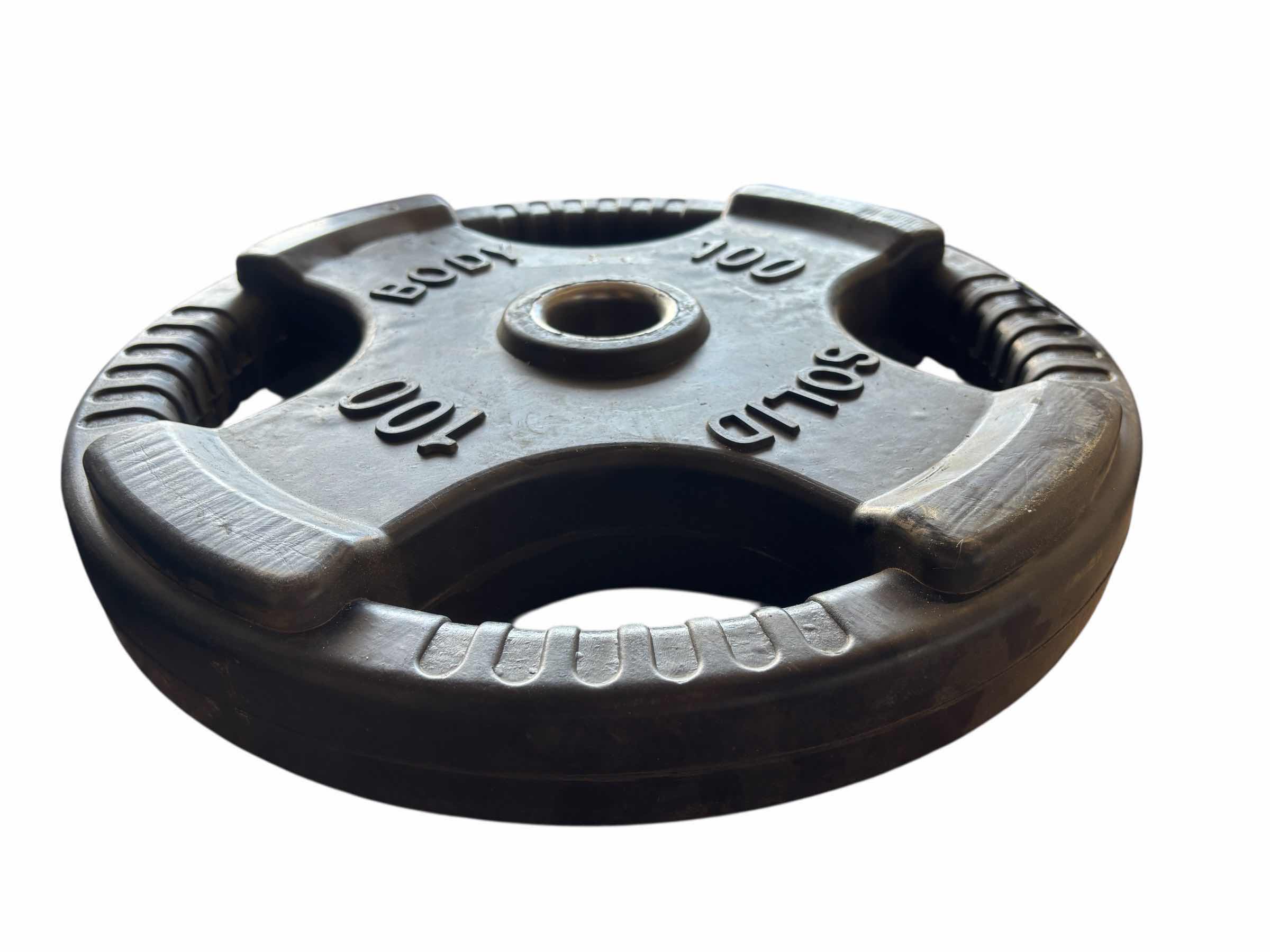 Photo 1 of BODY SOLID RUBBER COATED OLYMPIC PLATE 100LBS