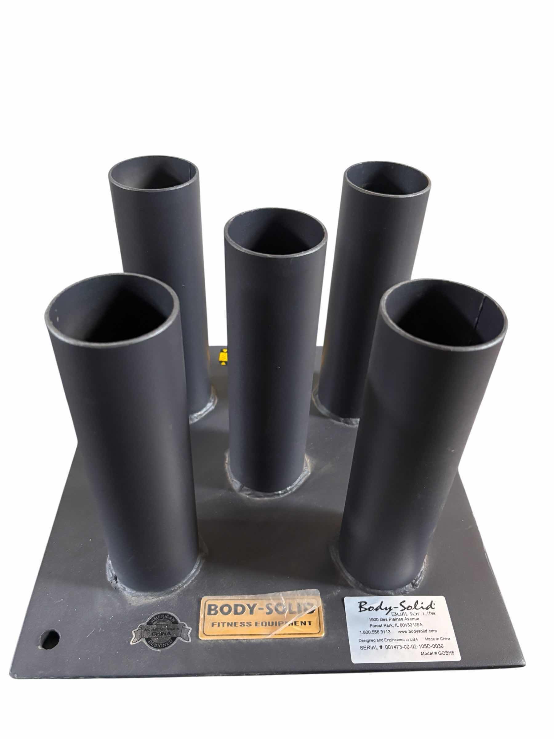 Photo 1 of BODY SOLID VERTICAL OLYMPIC 5-BARBELL HOLDER